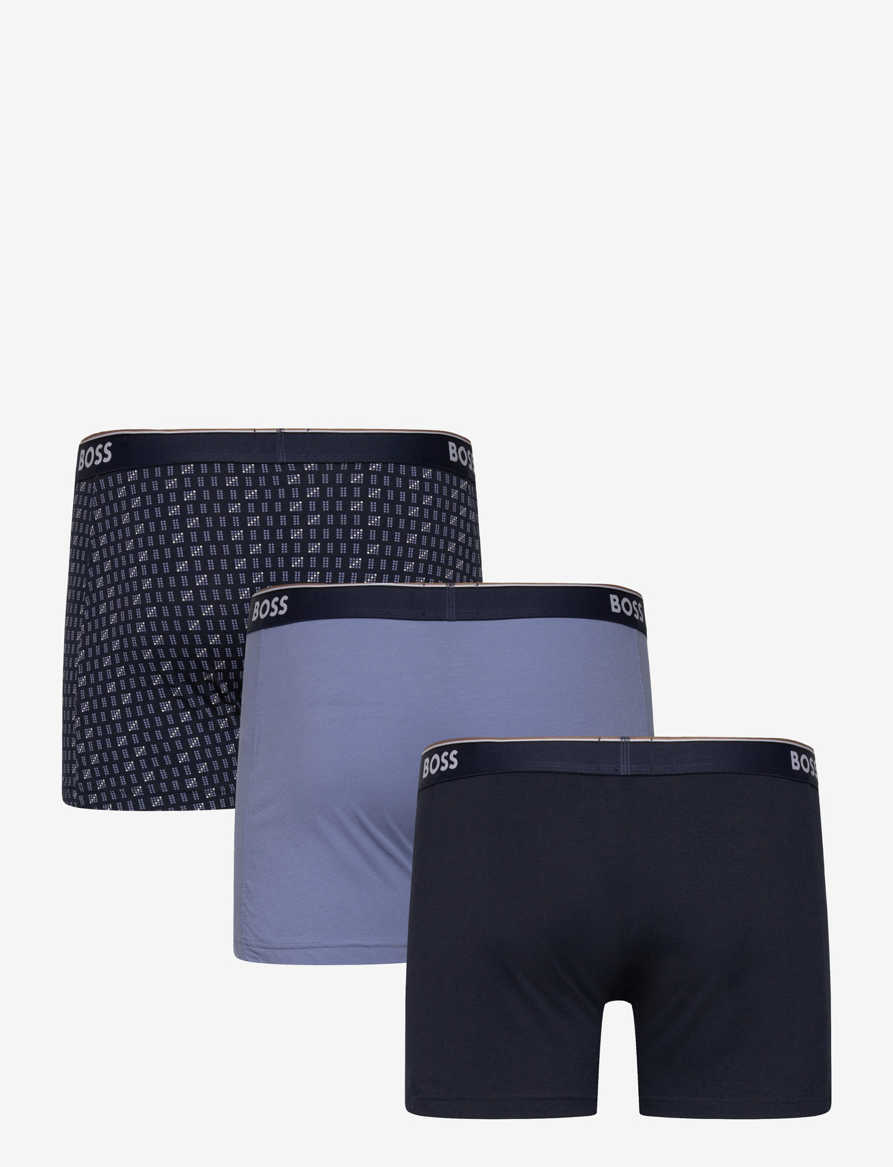 BOSS - BoxerBr 3P Power Des - aluspükste mitmikpakk - open blue - 1