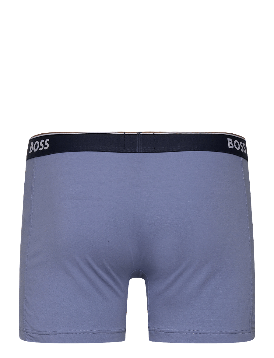 BOSS - BoxerBr 3P Power Des - boxer nærbuxur - open blue - 3