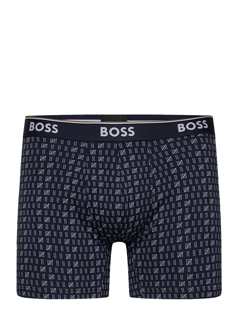 BOSS - BoxerBr 3P Power Des - aluspükste mitmikpakk - open blue - 4