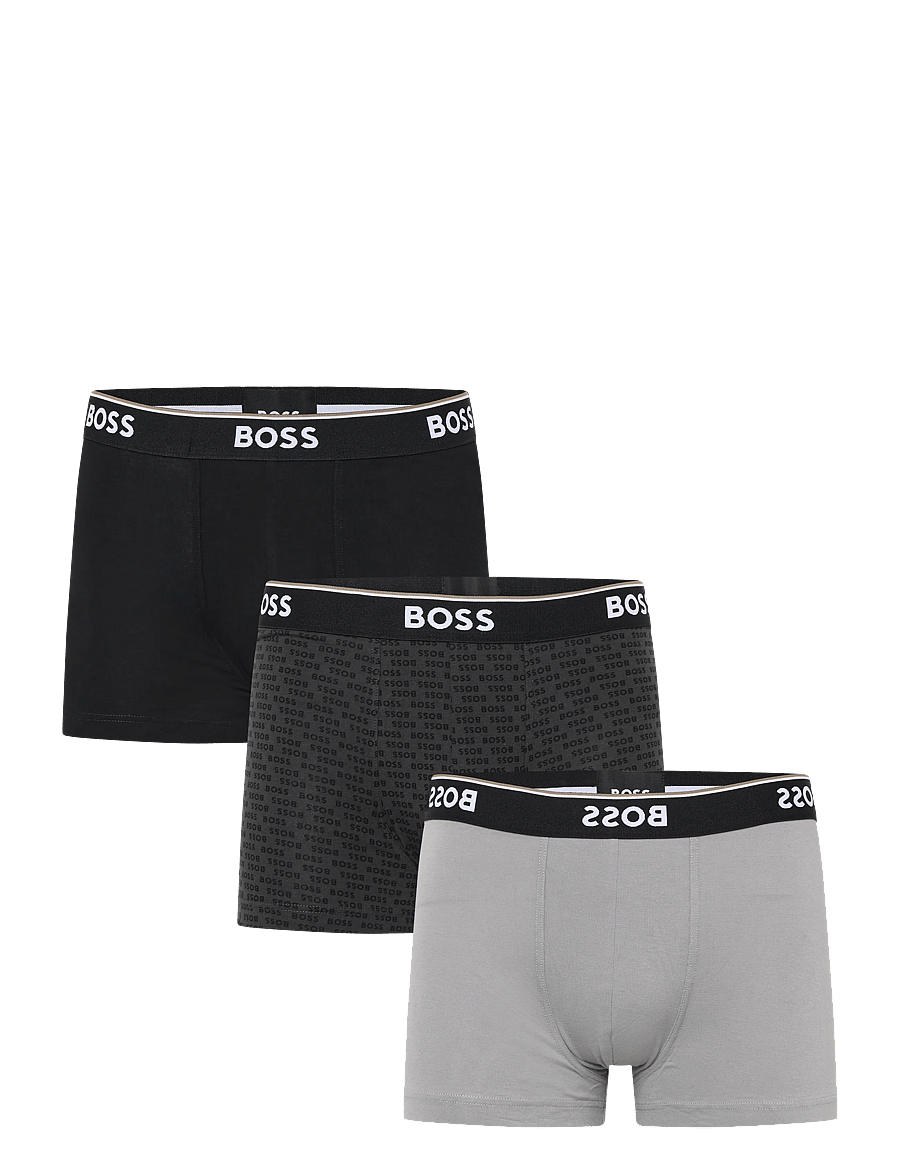 BOSS - Trunk 3P Power Desig - unterhosen im multipack - dark grey - 0