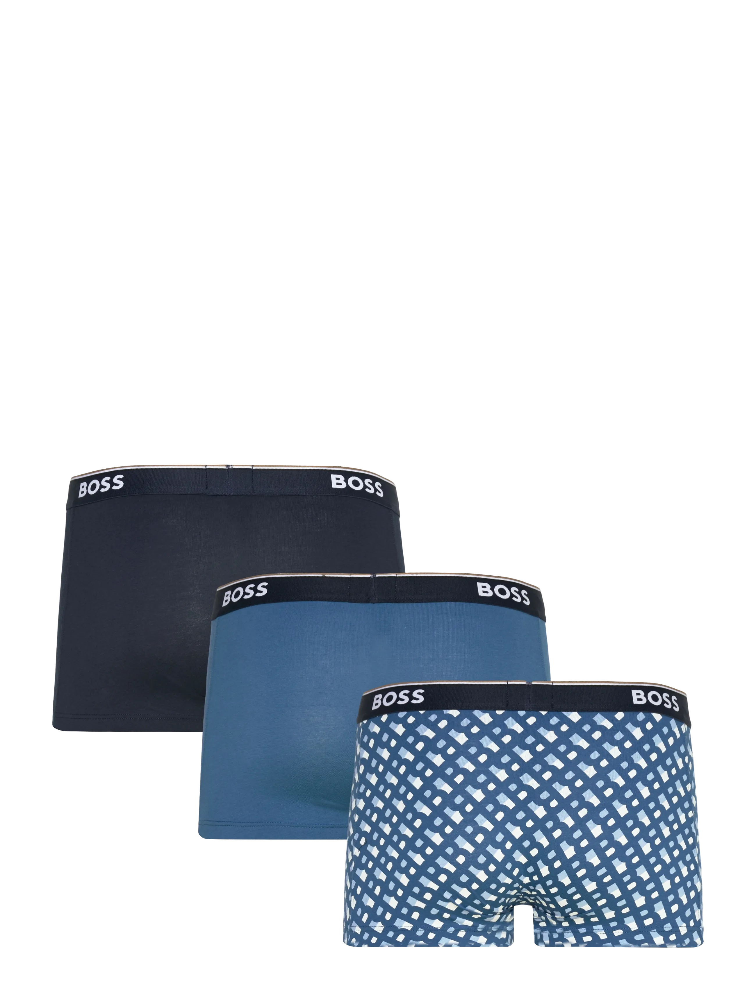 BOSS - Trunk 3P Power Desig - alushousut monipakkauksessa - open blue - 1