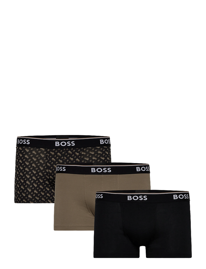 BOSS - Trunk 3P Power Desig - multipack kalsonger - open brown - 0