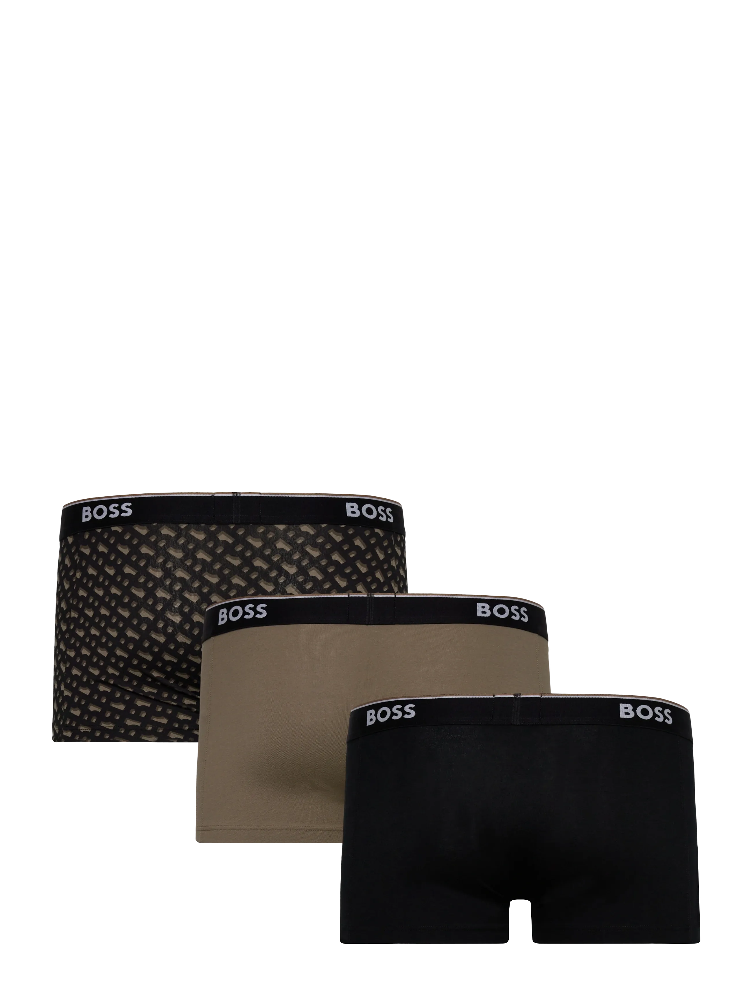 BOSS - Trunk 3P Power Desig - unterhosen im multipack - open brown - 1