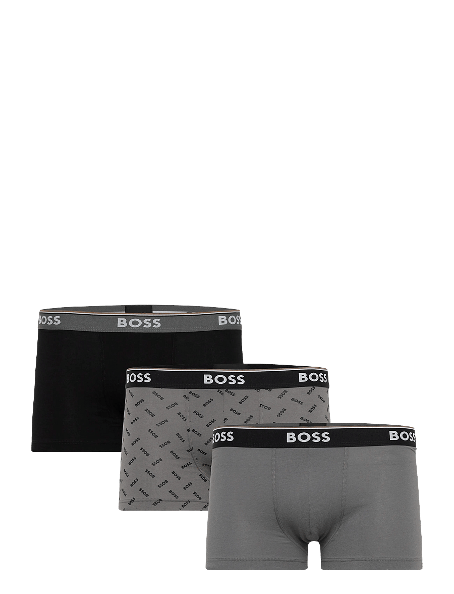 BOSS - Trunk 3P Power Desig - unterhosen im multipack - open grey - 0