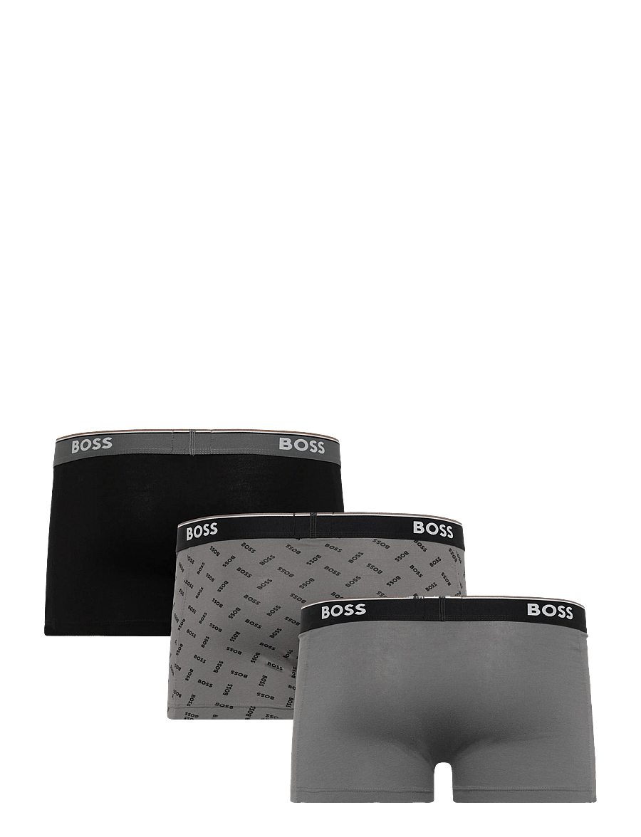 BOSS - Trunk 3P Power Desig - unterhosen im multipack - open grey - 1