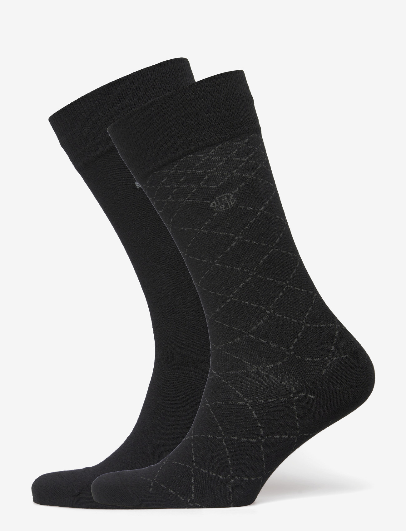 BOSS - 2P RS Mini Argyle CC - crew-socken - black - 0