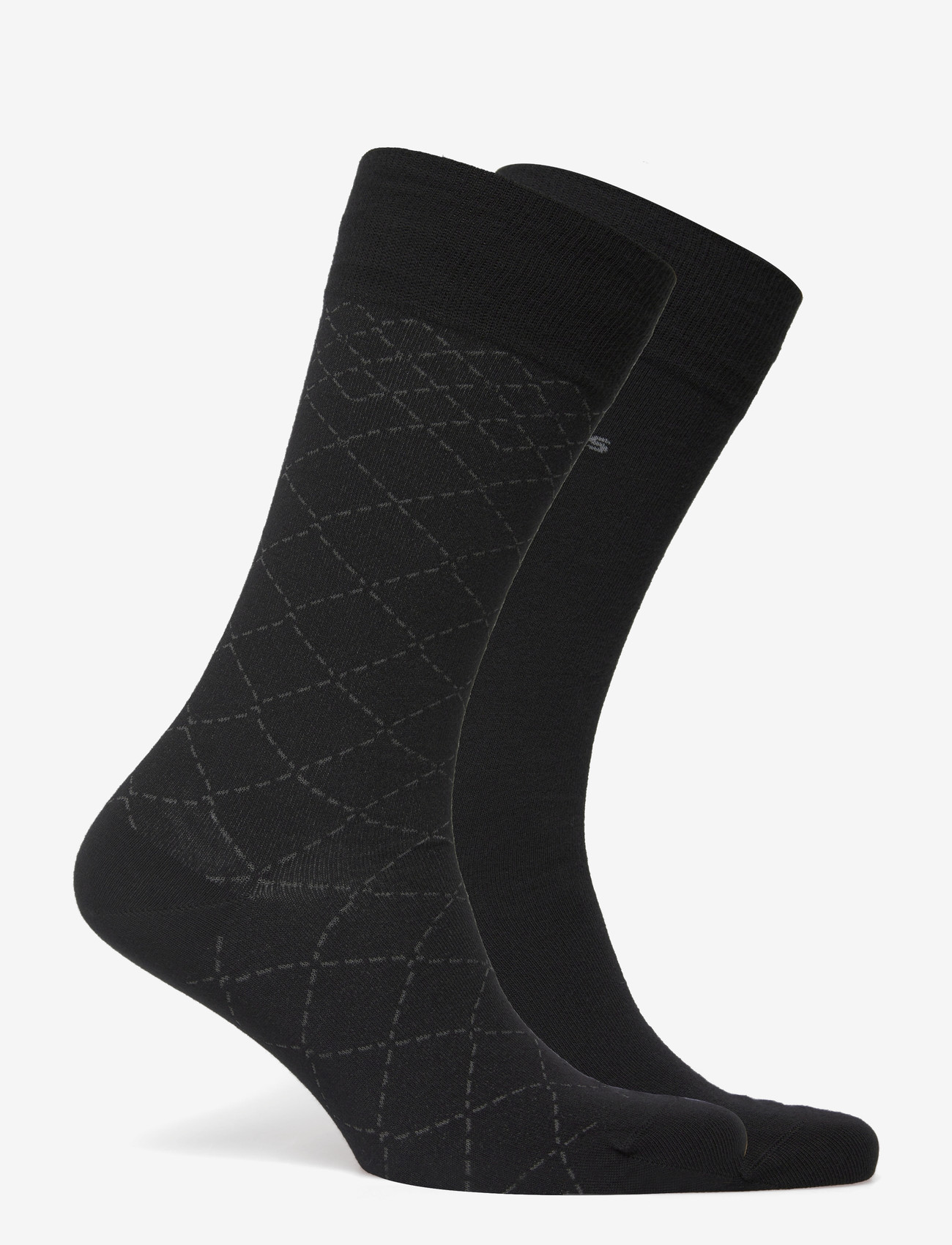 BOSS - 2P RS Mini Argyle CC - crew-socken - black - 1