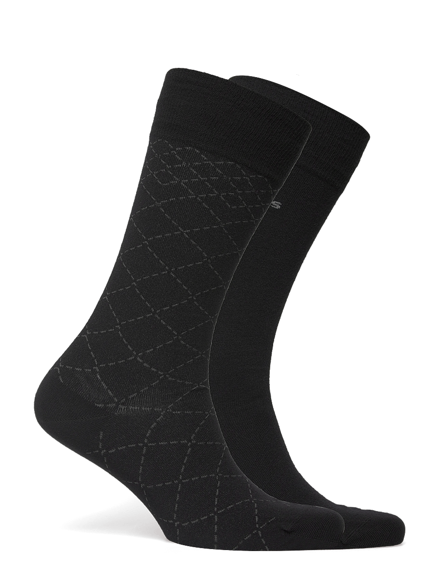 BOSS - 2P RS Mini Argyle CC - tennissocken - black - 1