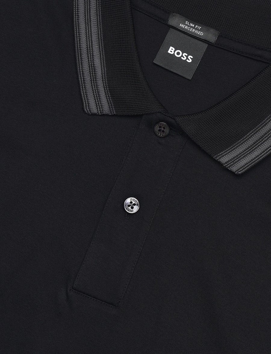 BOSS - H-Phillipson 202 - lühikeste varrukatega polod - black - 2