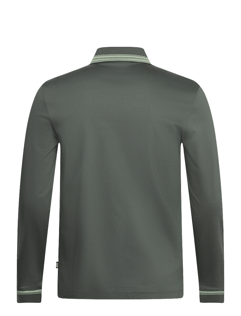 BOSS - H-Pleins 202 - stickade pikéer - open green - 1