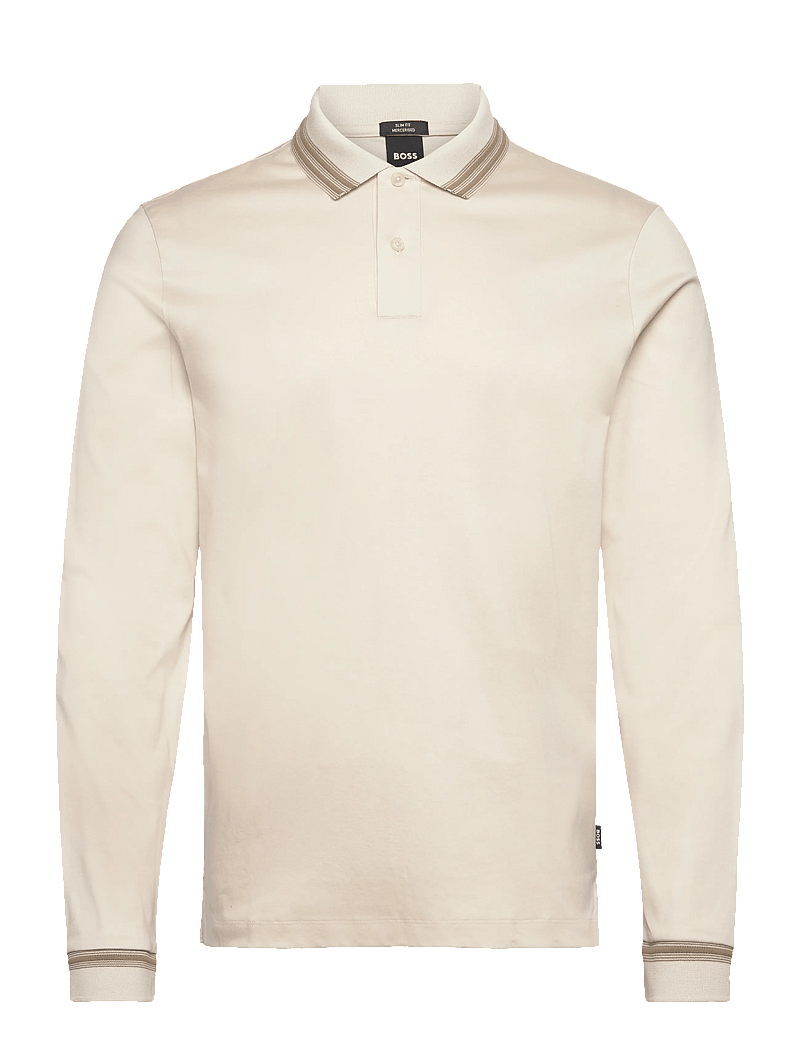 BOSS - H-Pleins 202 - stickade pikéer - open white - 0