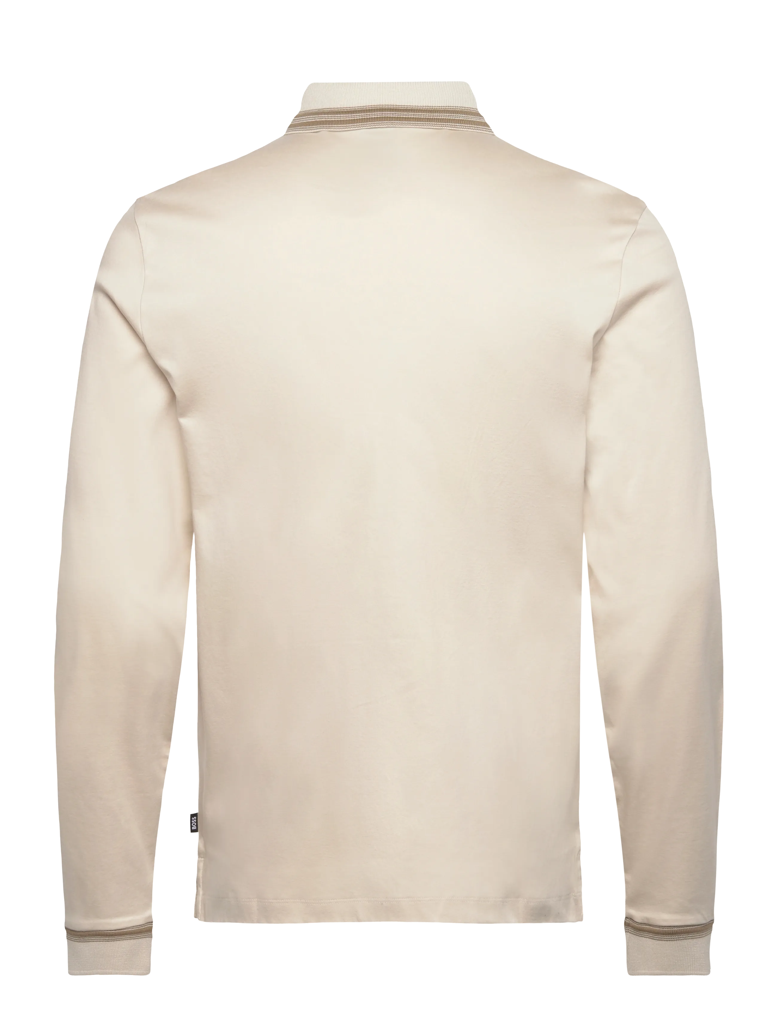 BOSS - H-Pleins 202 - adīti polo krekli ar garām piedurknēm - open white - 1