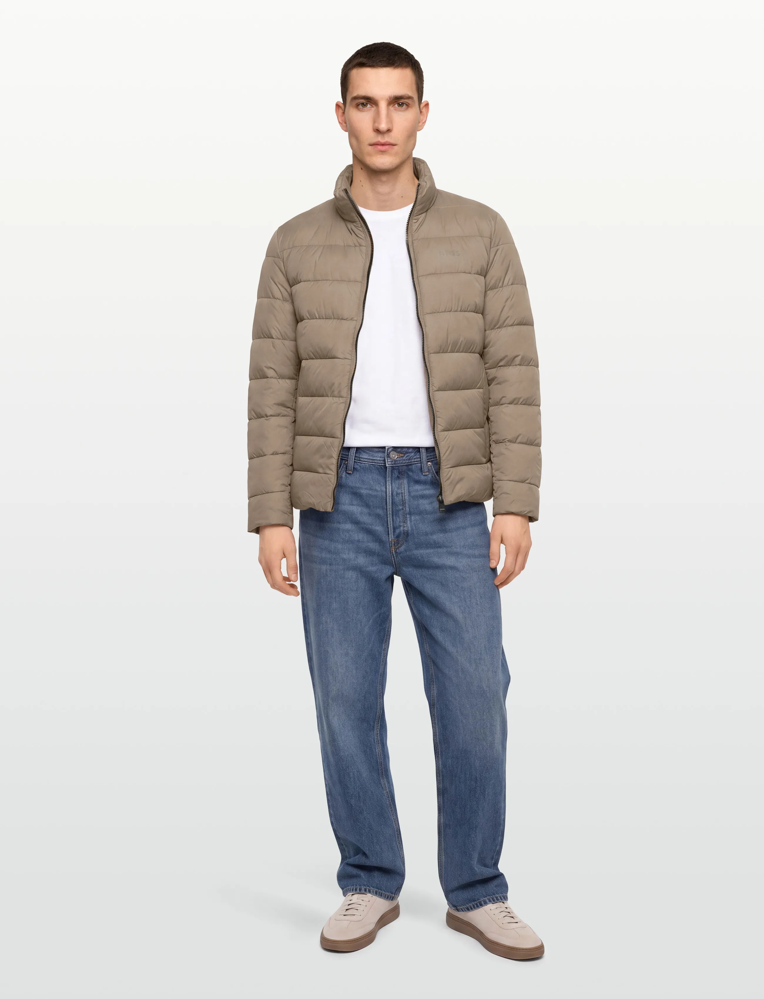 BOSS Ciko, Mænd, Dynejakke, Beige, Str: 54