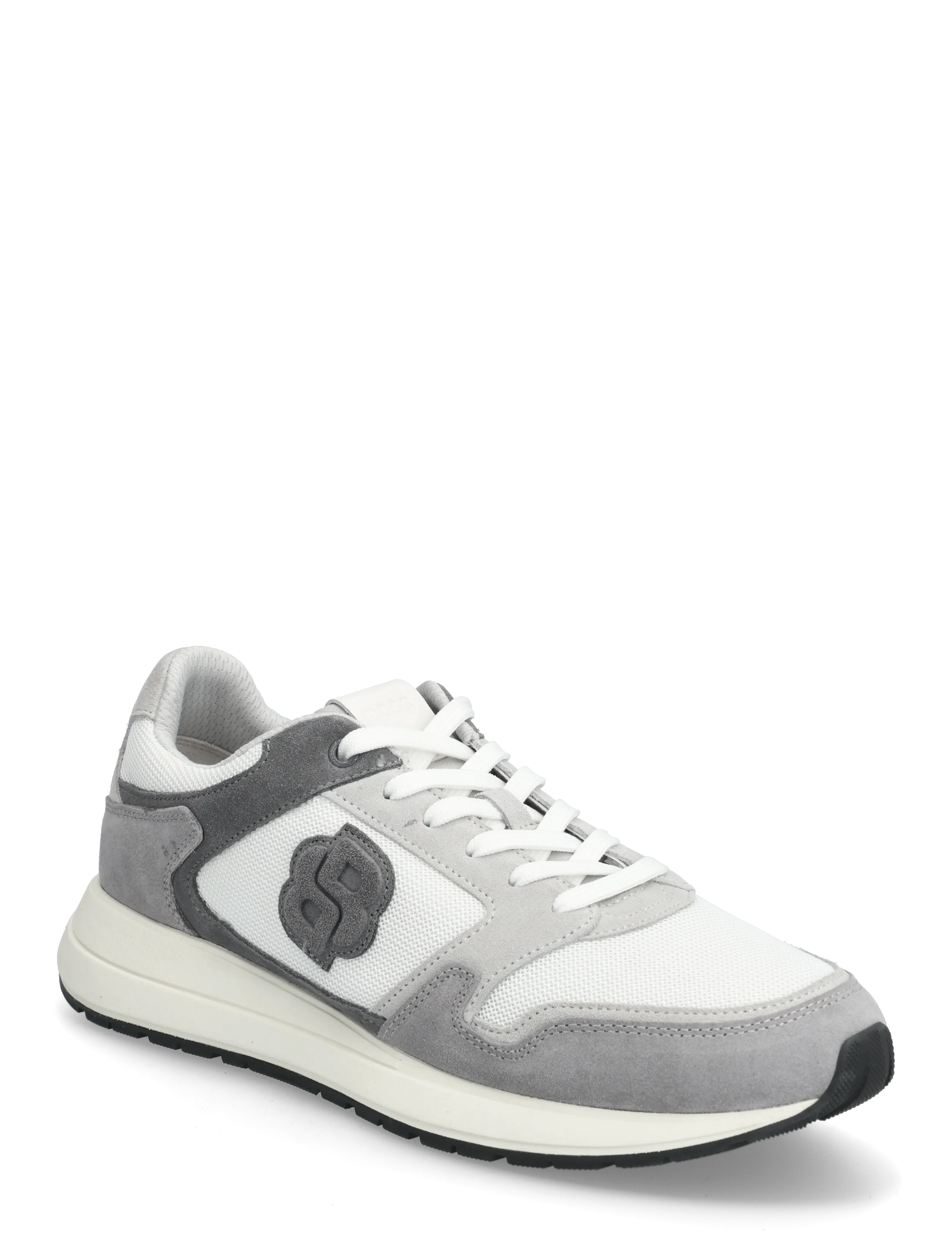 BOSS Vinston_Runn_Sdmebb, 45, White, Sneakers > Sneakers Med Lav Top, Herre