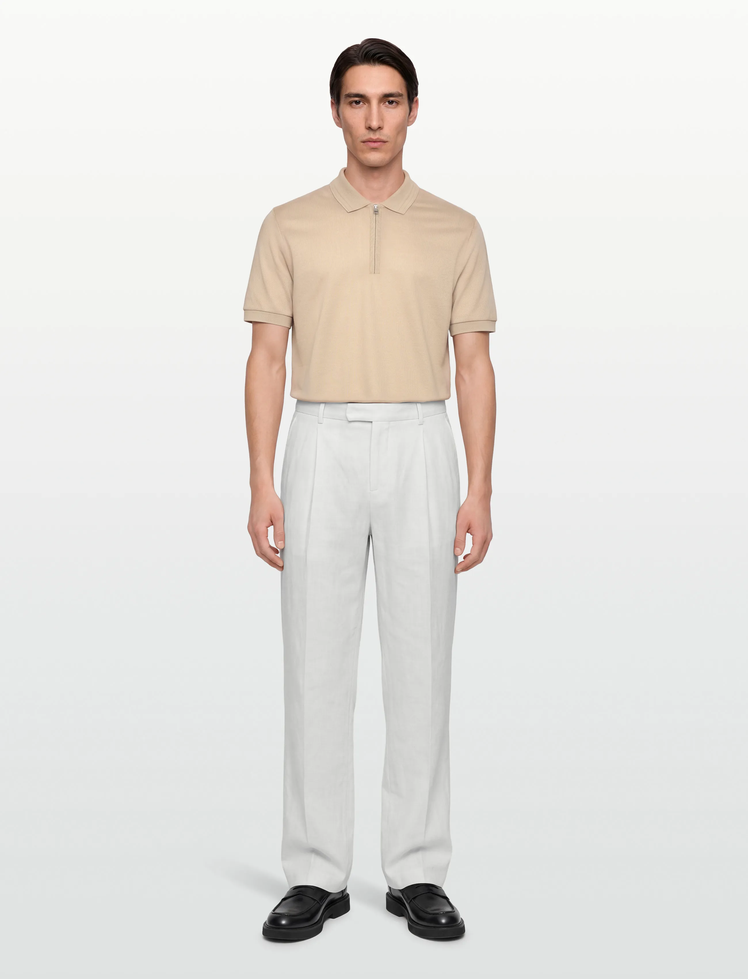 BOSS H-Paras 70, L, Beige, Poloer > Kortærmede, Herre