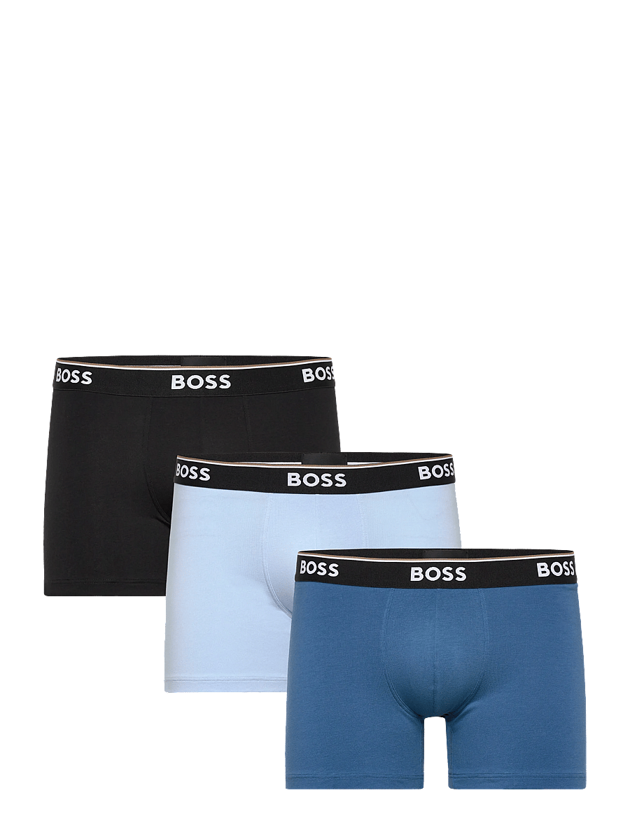 BOSS - BoxerBr 3P Power - multipack underbukser - open blue - 0
