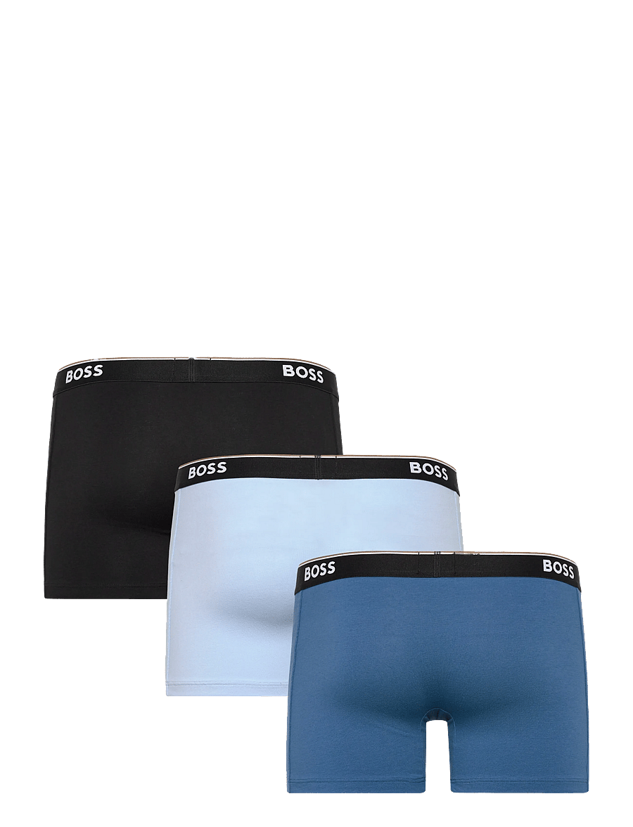 BOSS - BoxerBr 3P Power - multipack underbukser - open blue - 1