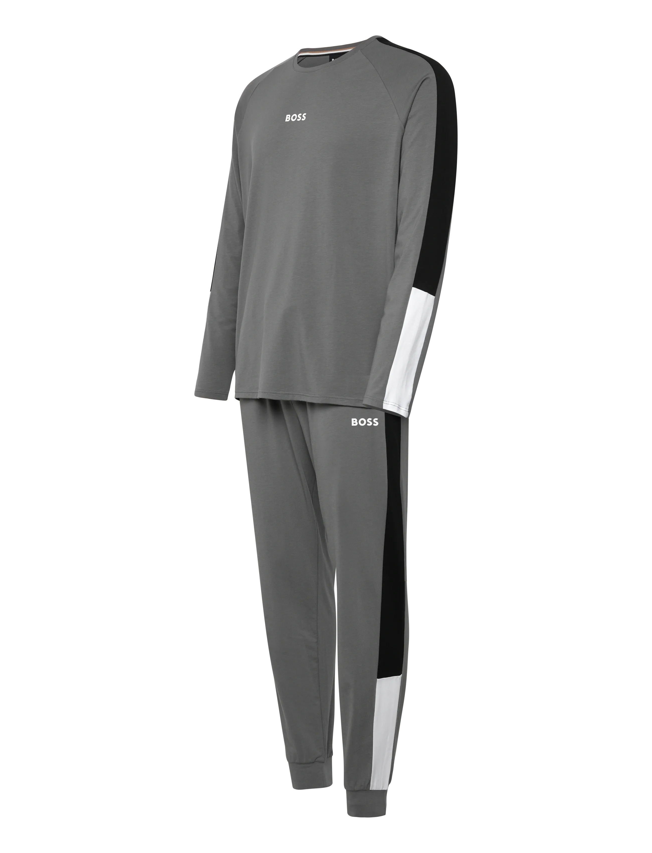BOSS - Balance Long Set - pyjamasets - dark grey - 2