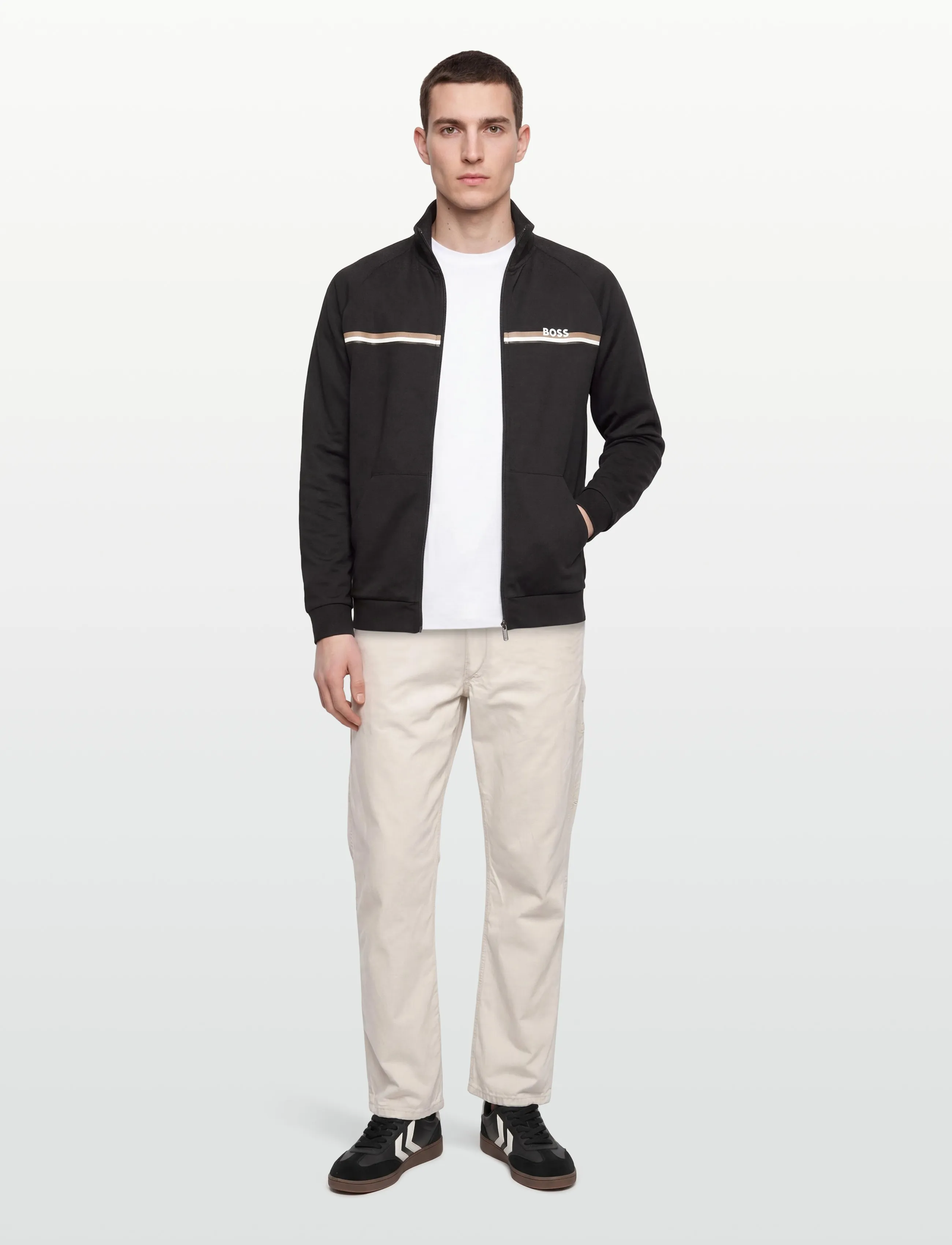 BOSS Authentic Jacket Z - Apģērbi - BLACK / black