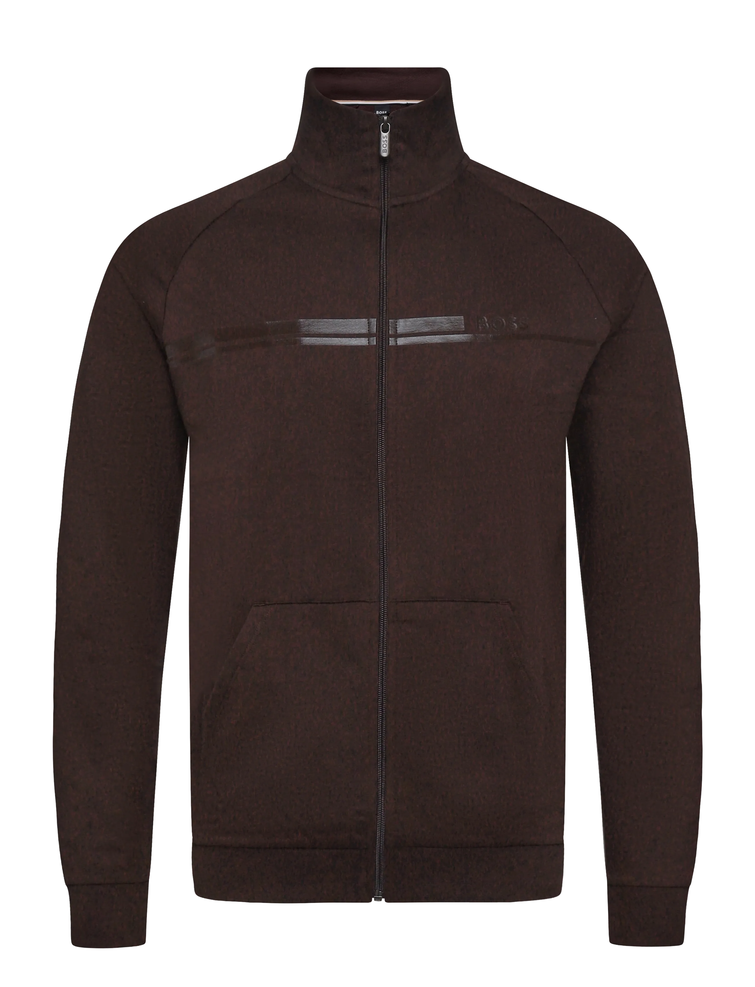 BOSS Authentic Jacket Z - Dressipluusid ja pusad - DARK BROWN / brown
