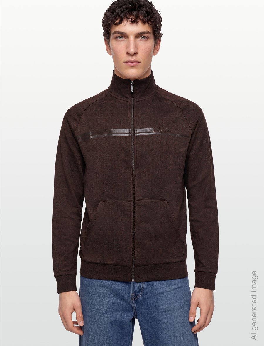 BOSS - Authentic Jacket Z - sweatshirts - dark brown - 3