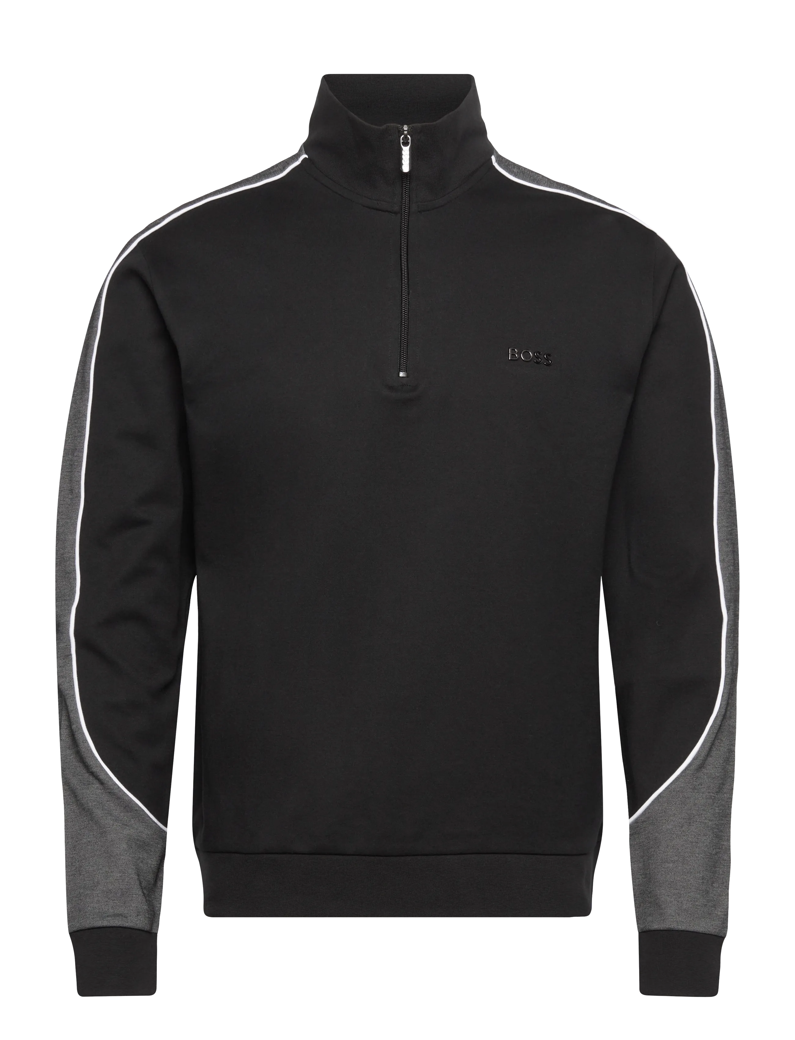 BOSS Tracksuit 1/4 Jacket - Sweatshirts & hættetrøjer - BLACK / black