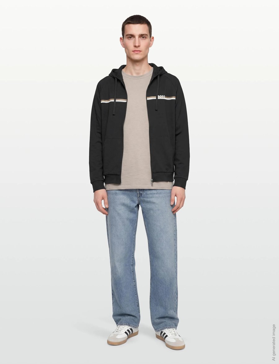 BOSS - Authentic Jacket H - kapuzenpullover - black - 0