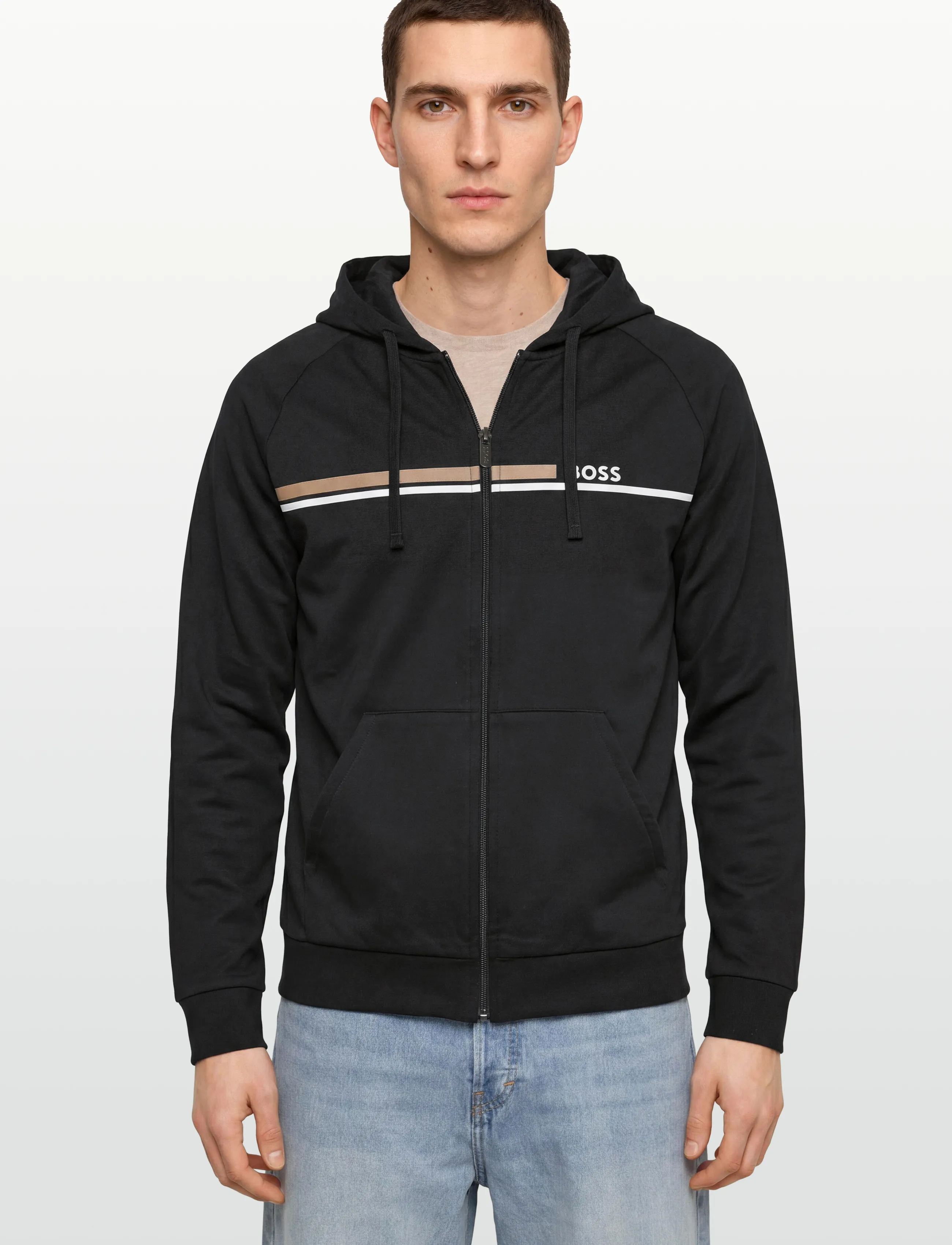 BOSS - Authentic Jacket H - kapuutsiga dressipluusid - black - 3