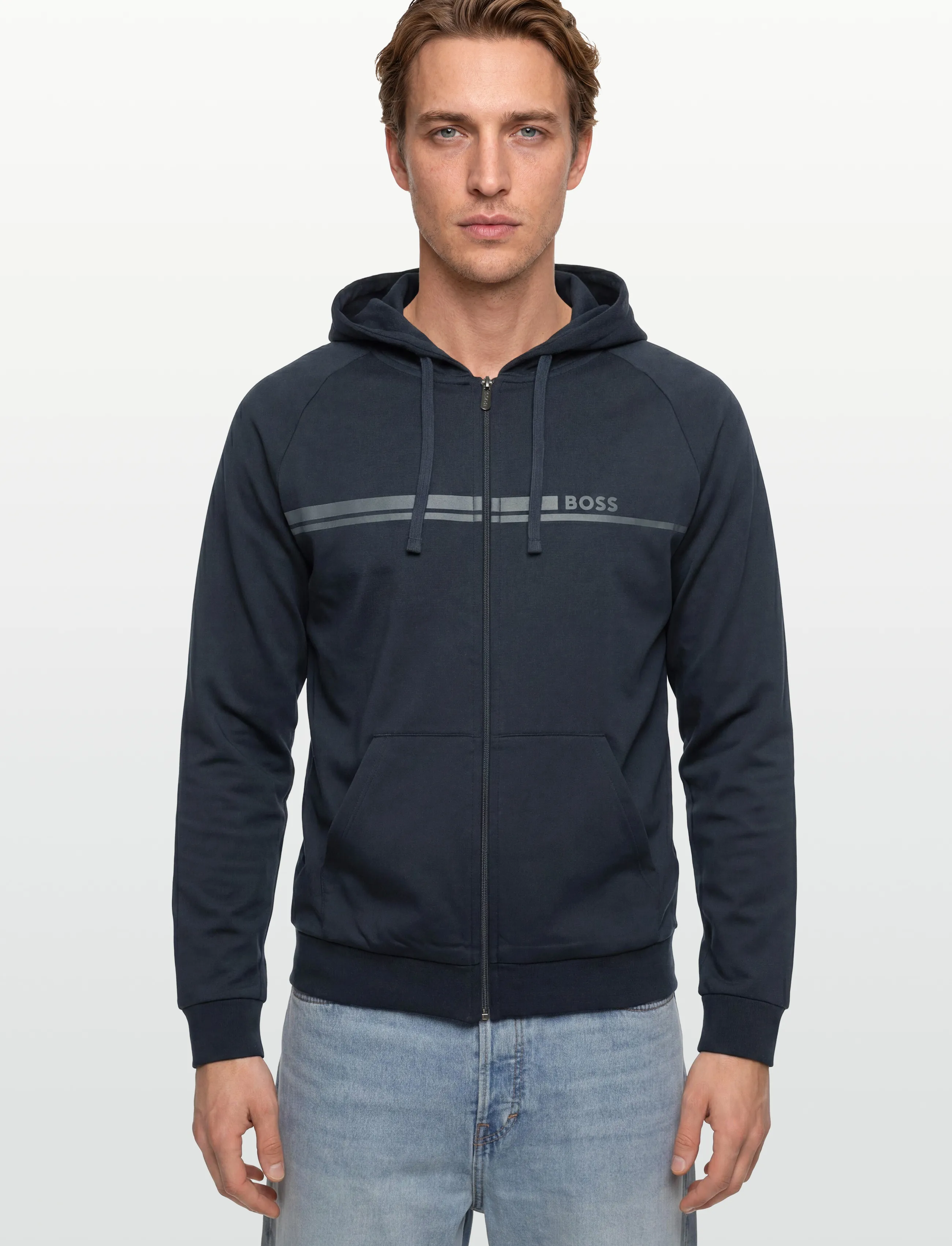 Authentic marinblå sweatshirt 3