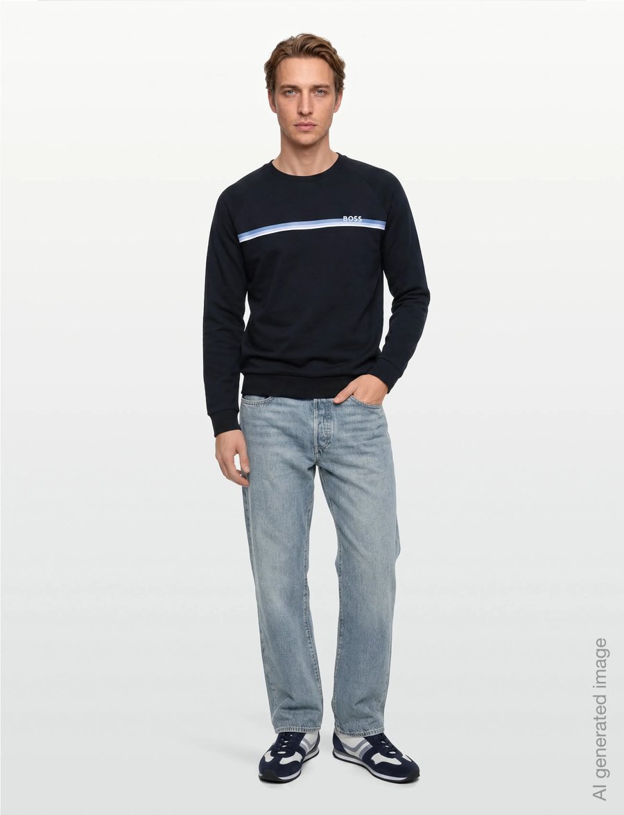 BOSS - Authentic Sweatshirt - pyjamaoberteile - dark blue - 0