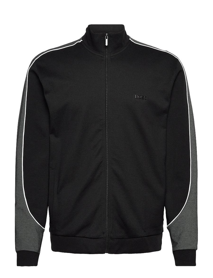 BOSS - Tracksuit Jacket - sweatshirts - black - 1