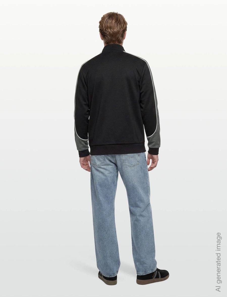BOSS - Tracksuit Jacket - sweatshirts - black - 4