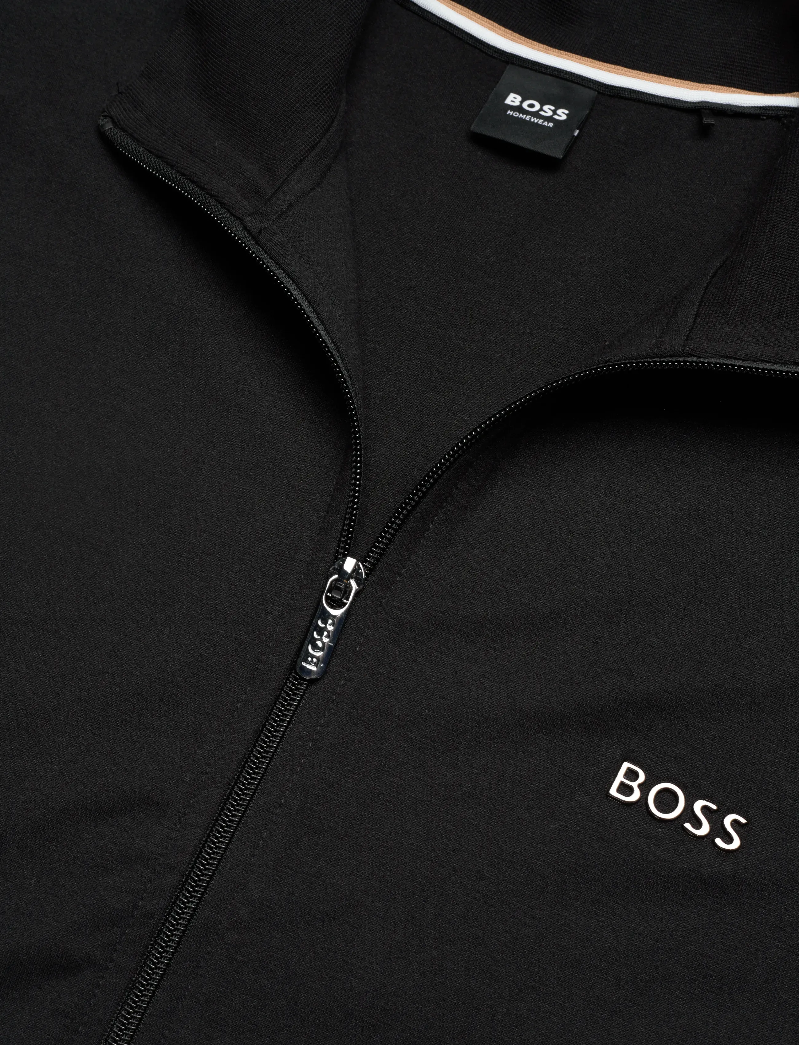 BOSS - Tracksuit Jacket - sweatshirts - black - 5