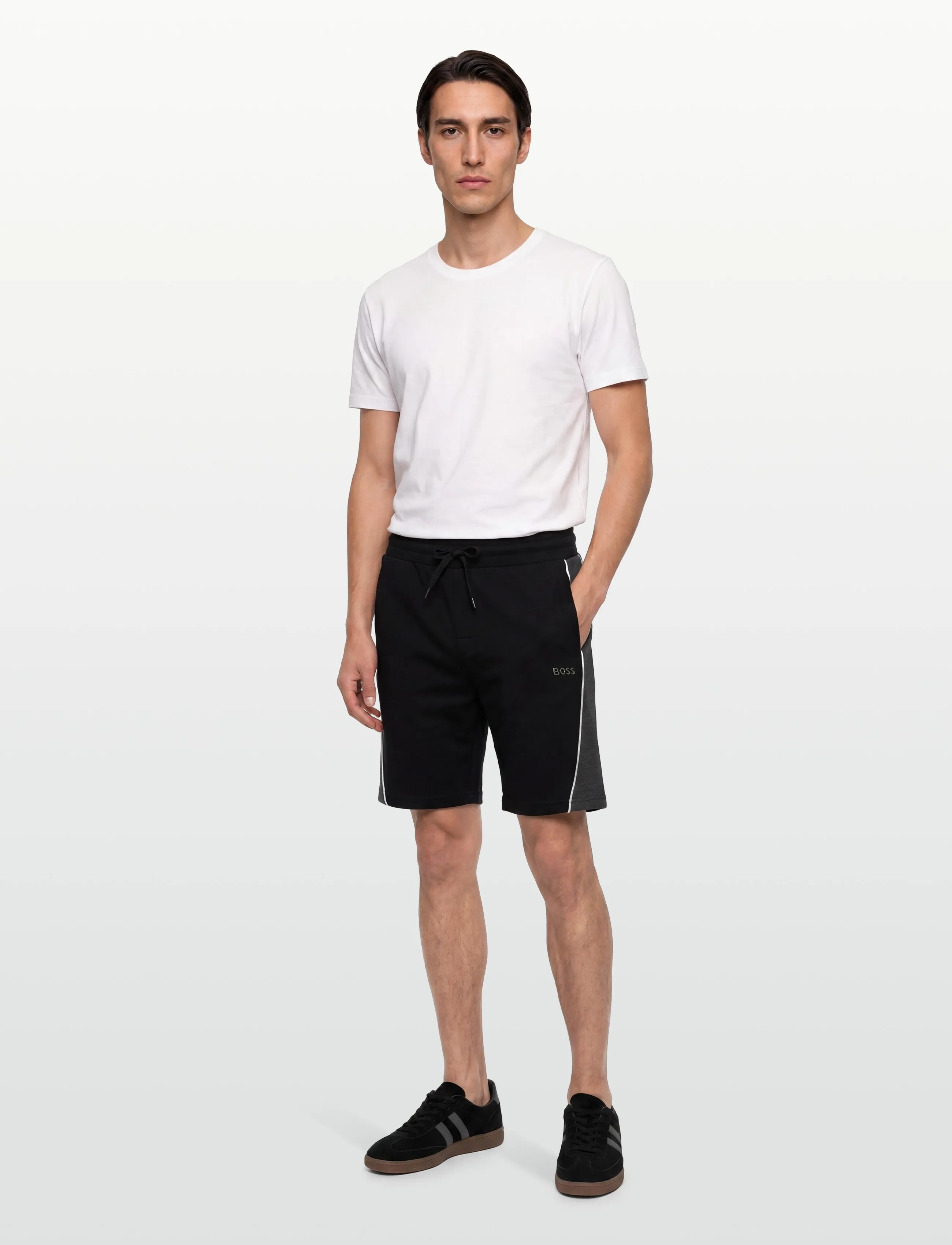 BOSS Tracksuit Short, Mænd, Træningsshorts, Sort, Str: S