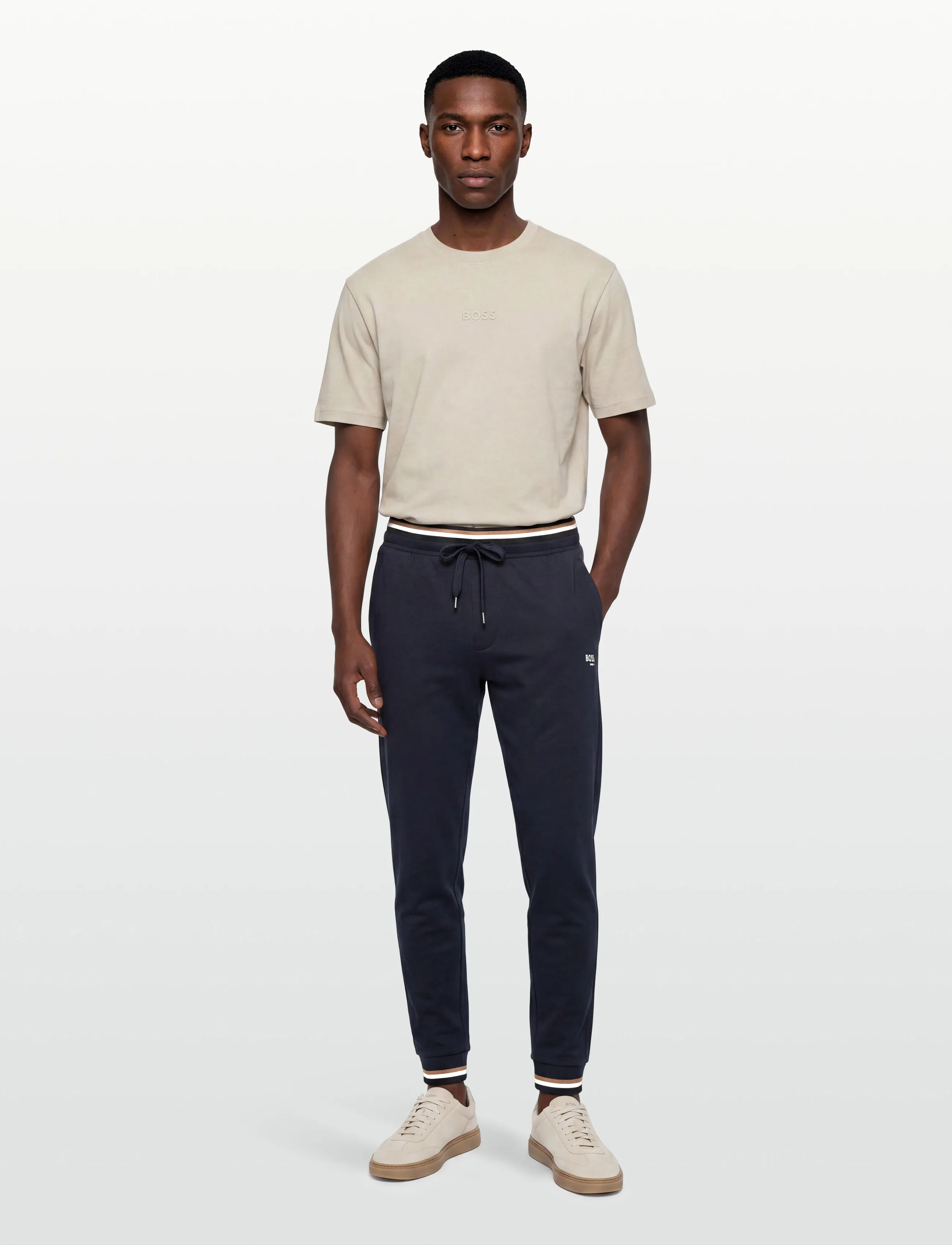BOSS Iconic Pants, S, Navy, Nat- Og Loungewear > Bukser, Herre