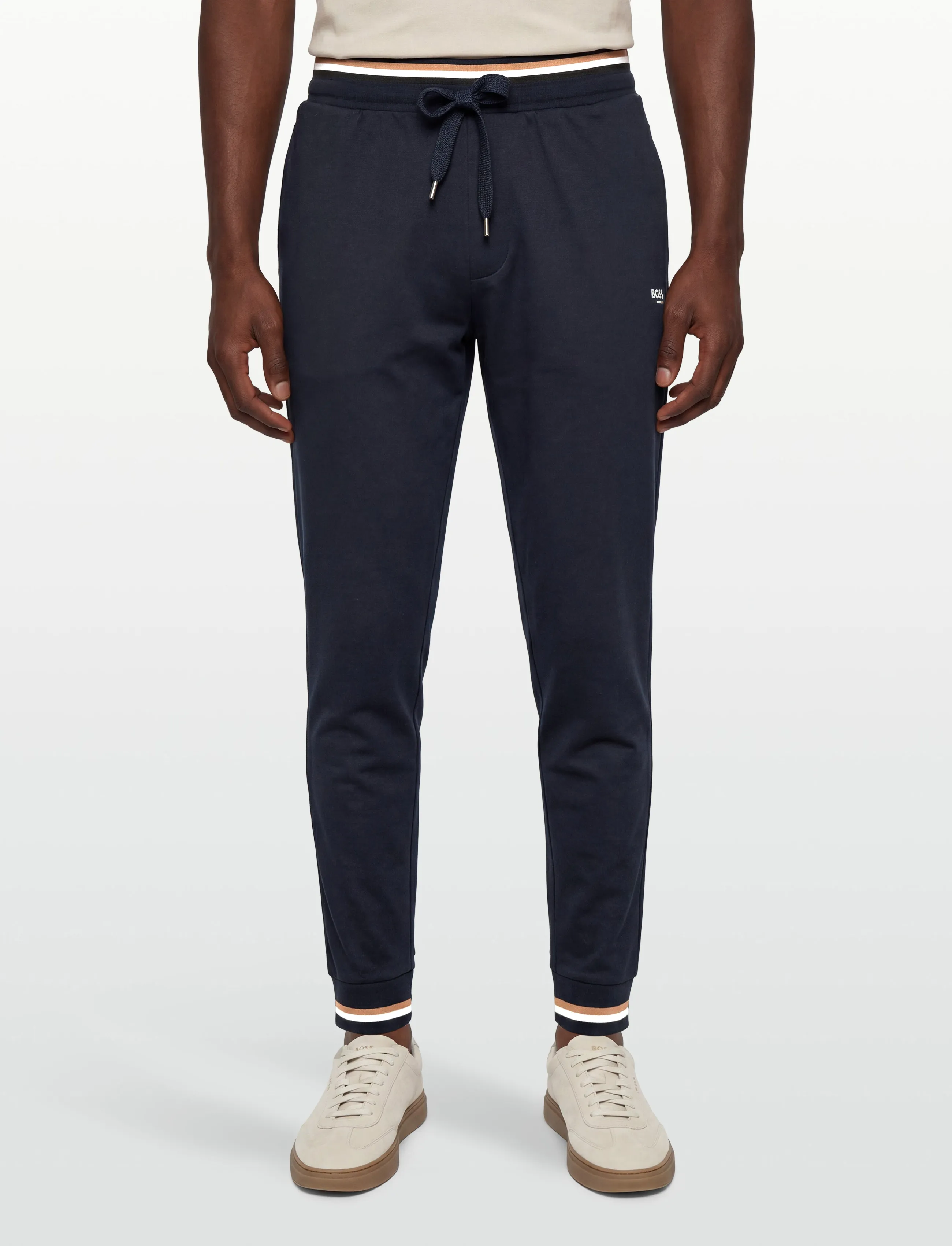 BOSS - Iconic Pants - pysjamasunderdeler - dark blue - 3
