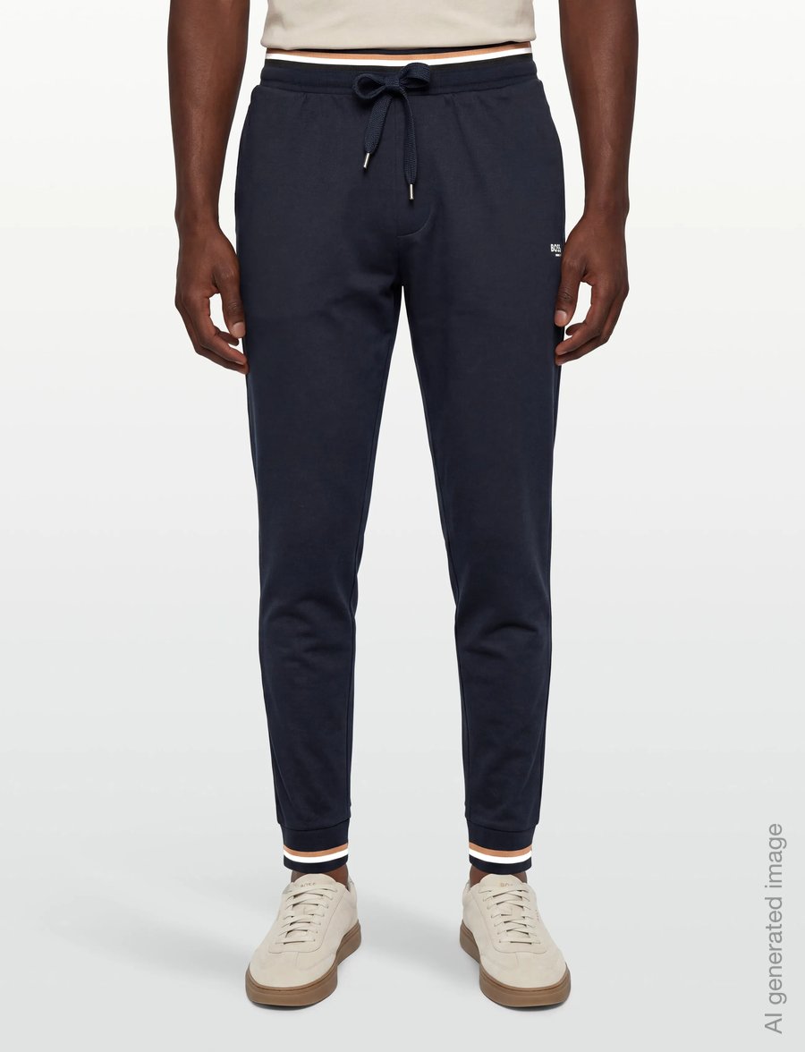 BOSS - Iconic Pants - pidžaamapüksid - dark blue - 3
