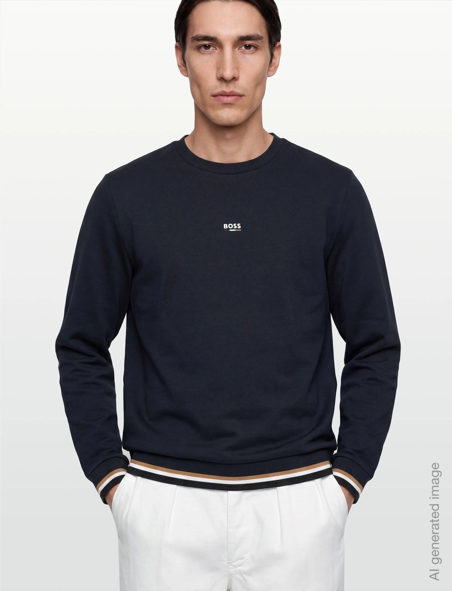 BOSS - Iconic Sweatshirt - sweatshirts - dark blue - 3