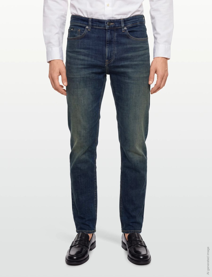 BOSS - C-OGDEN - slim-fit jeans - medium blue - 3