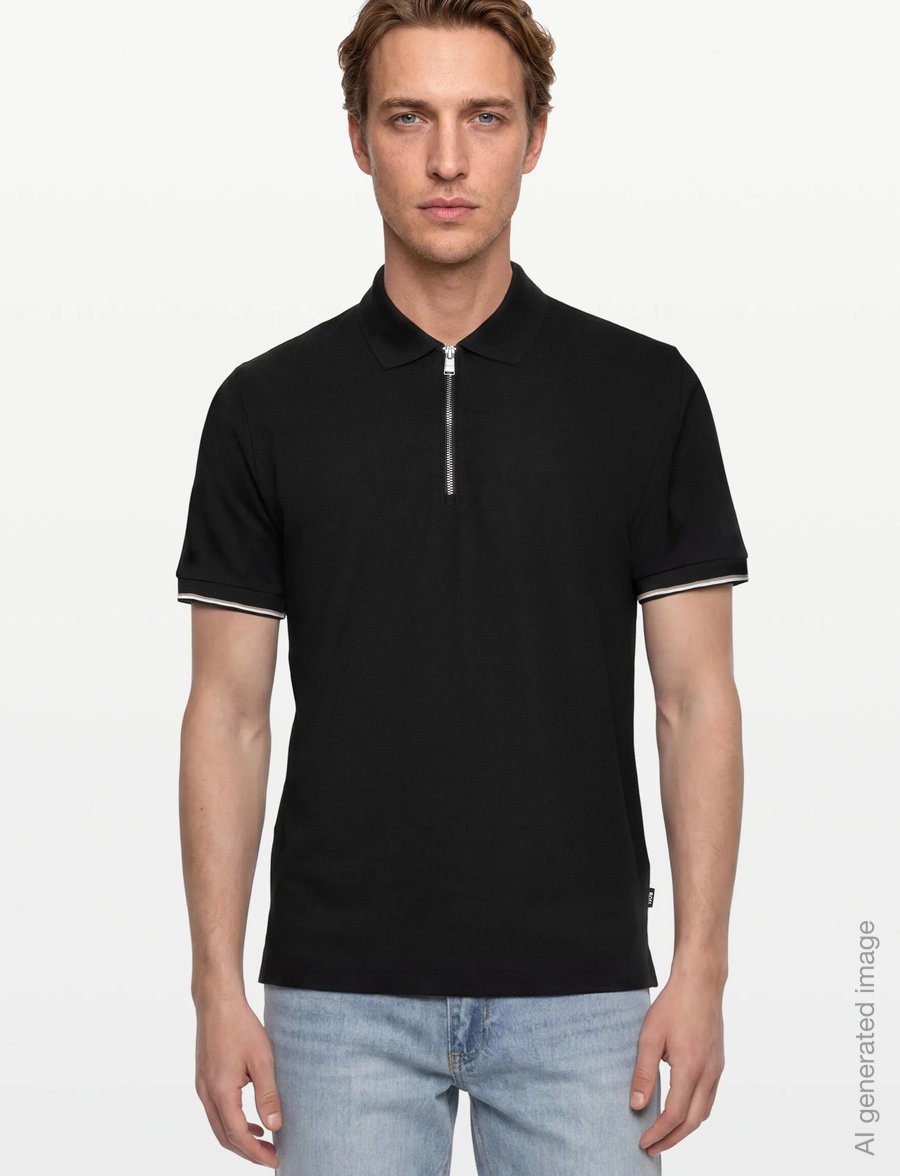 BOSS - C-Pei 04 - polostrik - black - 3