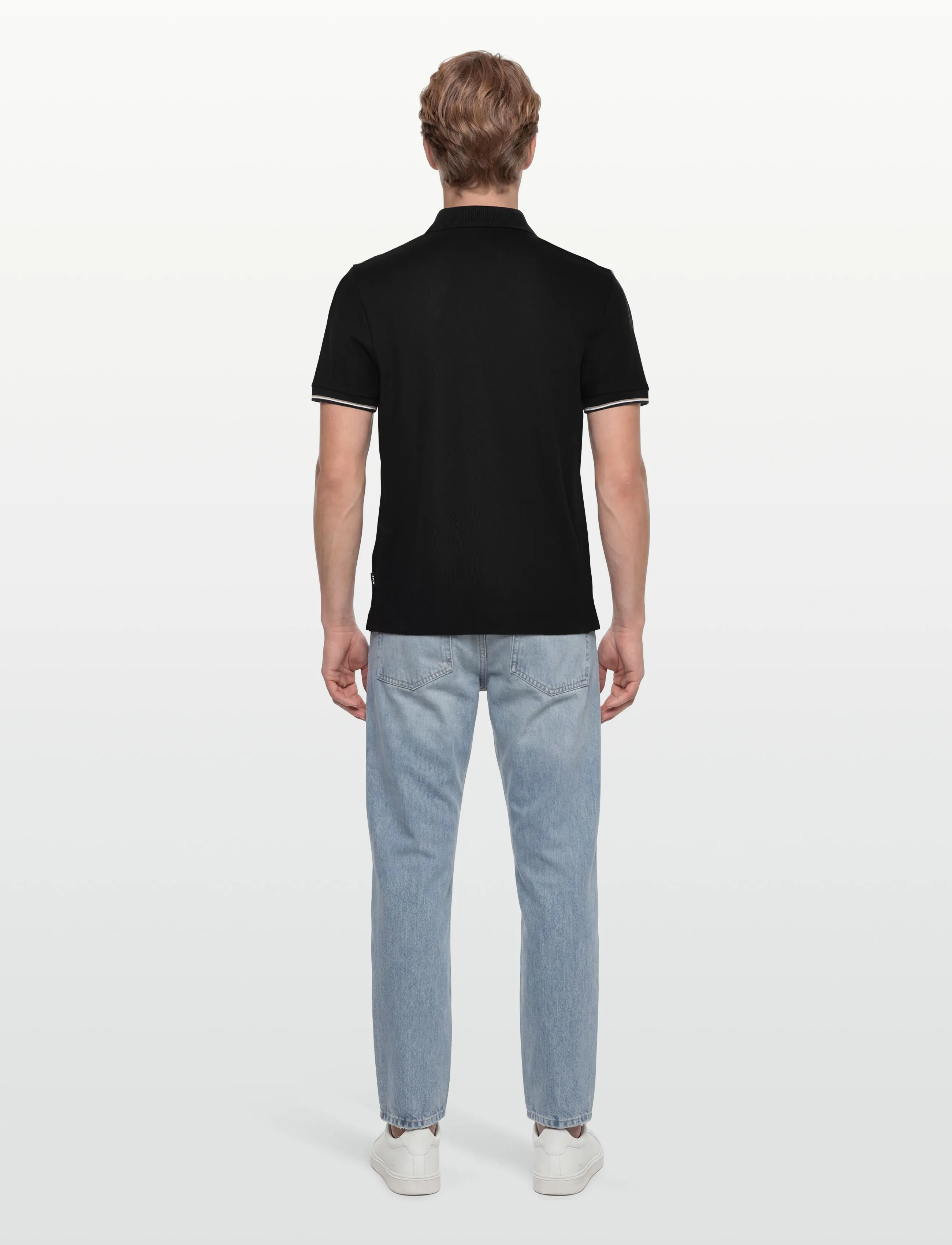 BOSS - C-Pei 04 - langärmlige strick-polohemden - black - 4