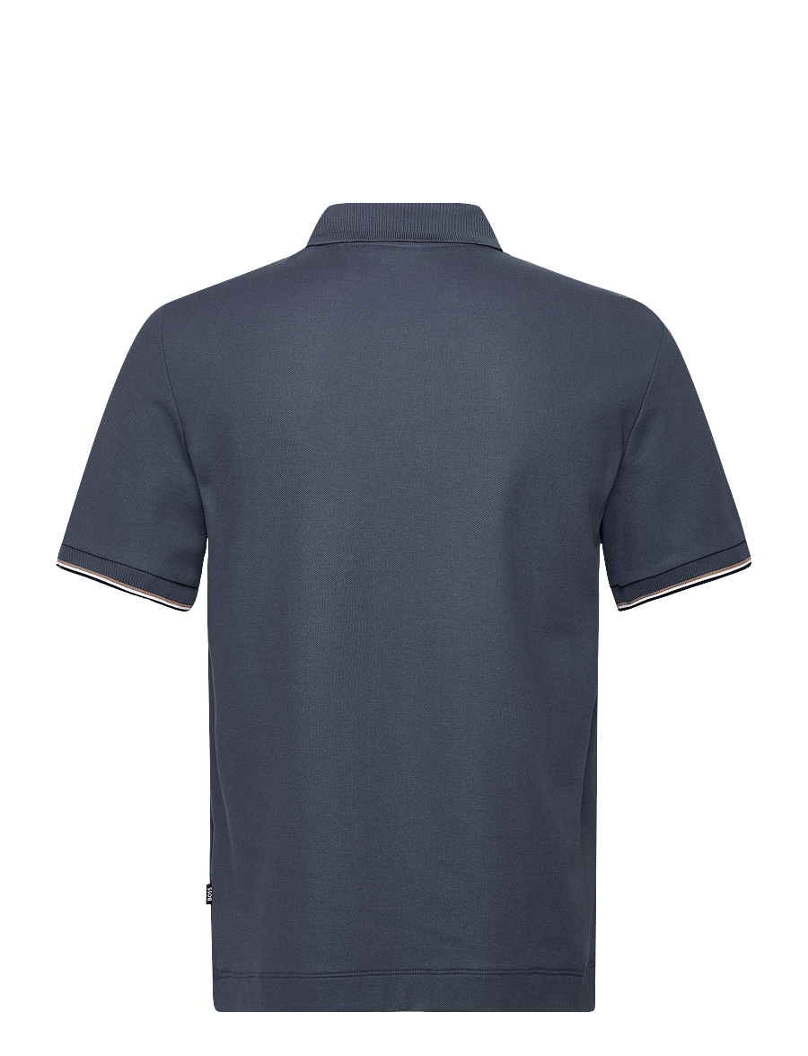 BOSS - C-Pei 04 - langärmlige strick-polohemden - open blue - 2