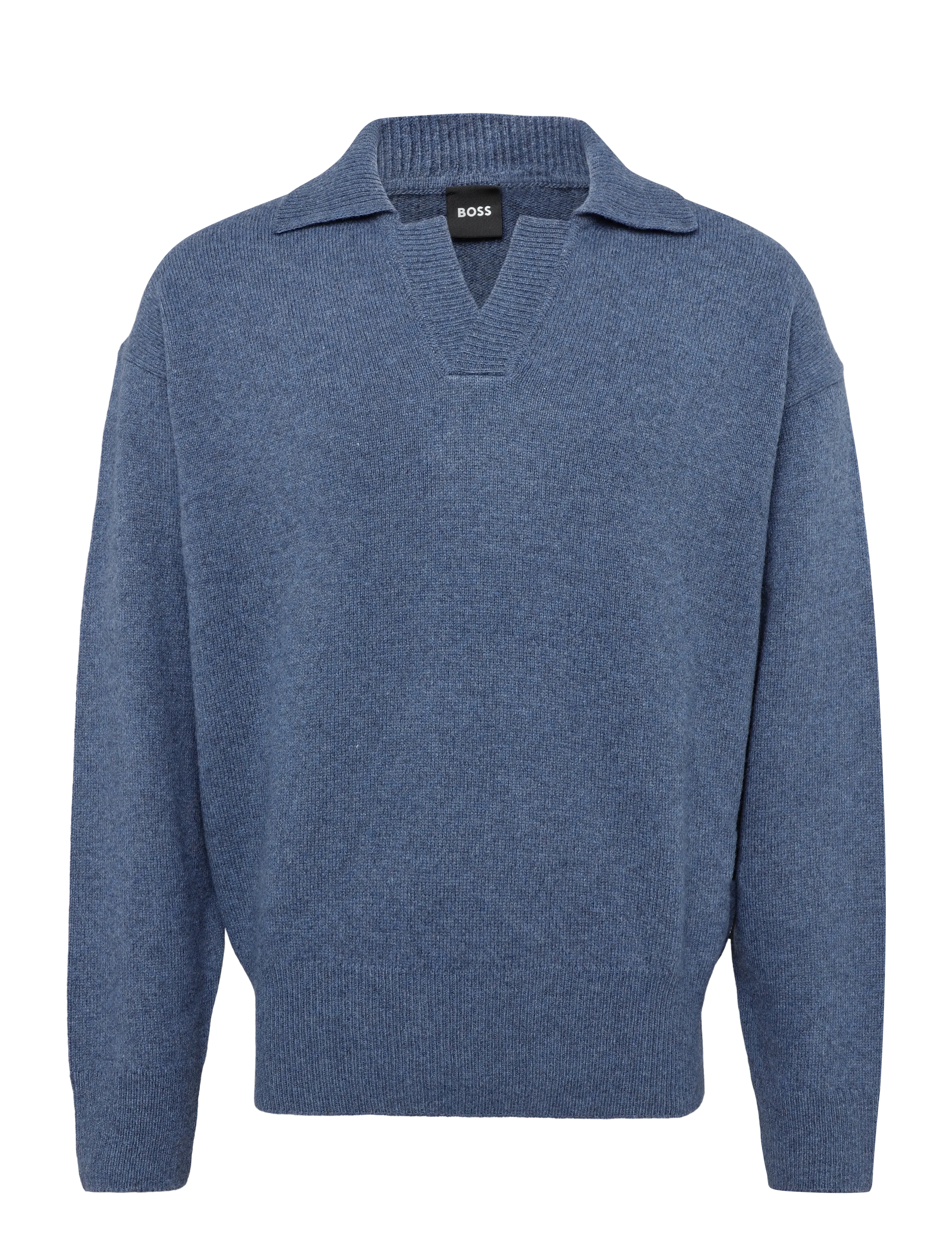 BOSS C-Ucari - Langärmelige Strick-Polohemden - OPEN BLUE / blue