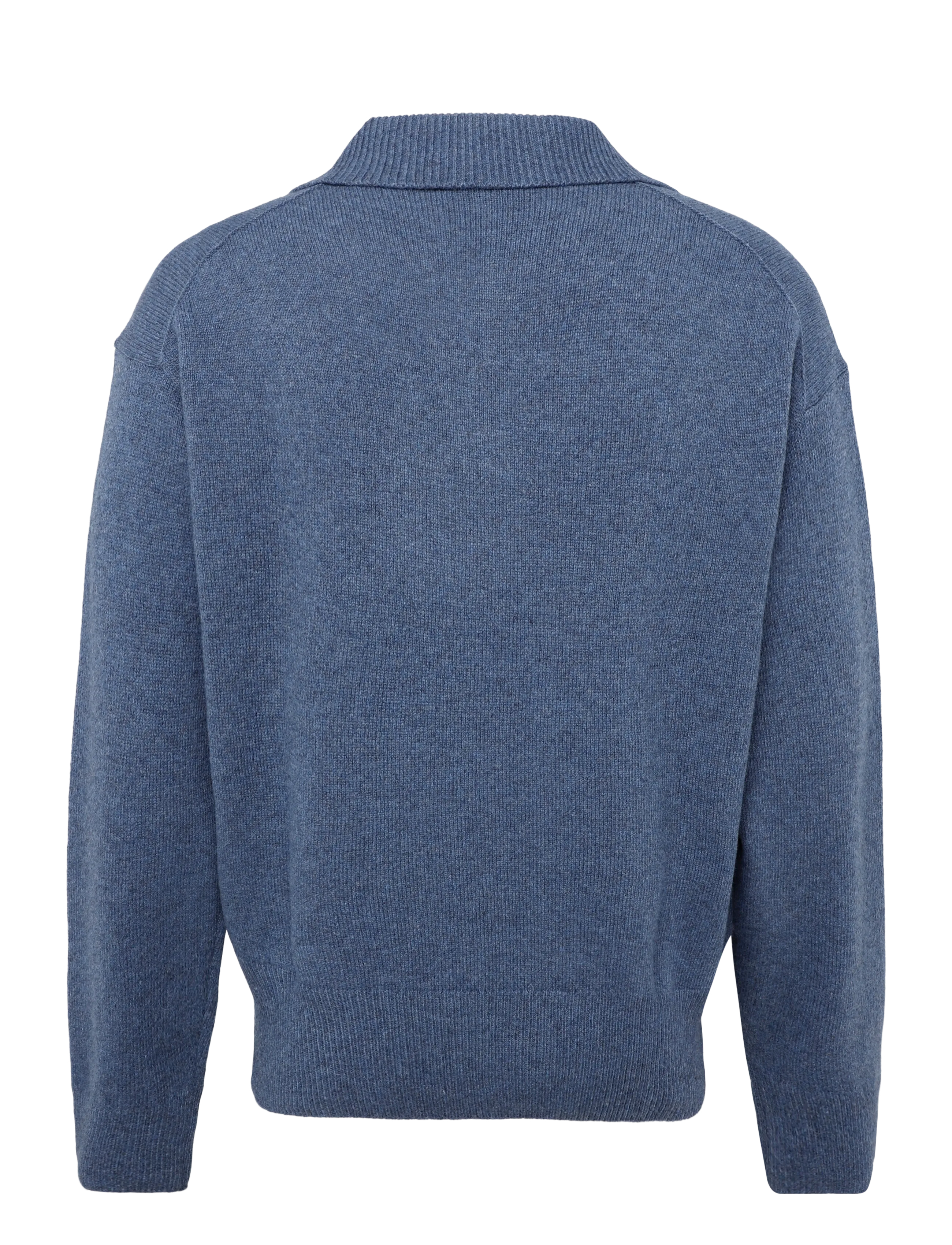 BOSS - C-Ucari - langärmelige strick-polohemden - open blue - 1