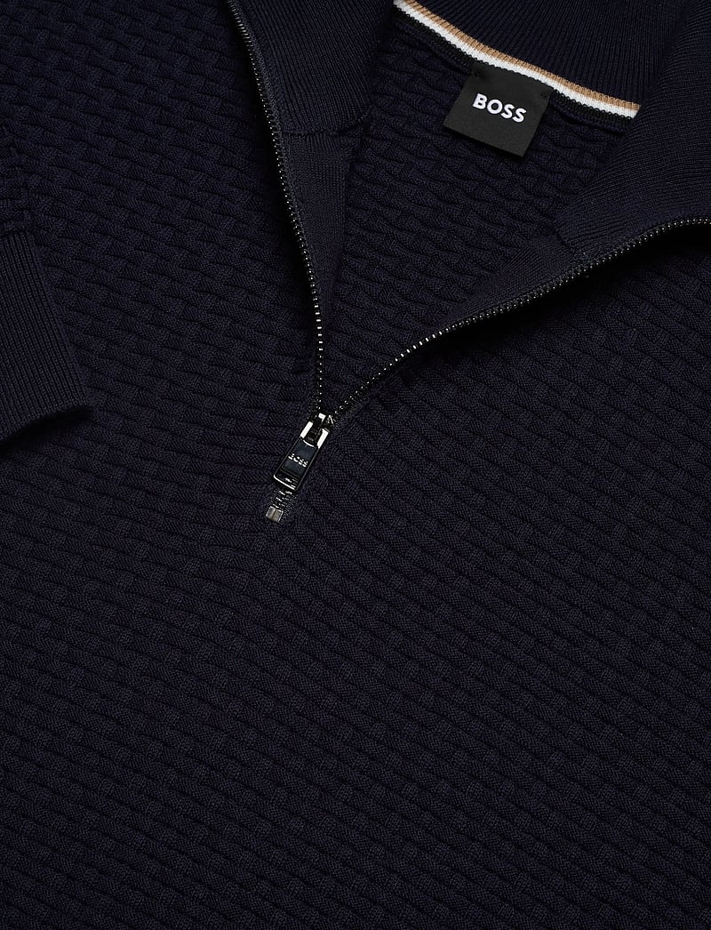 BOSS - H-Ulicio - pullover mit halbem reißverschluss - dark blue - 2