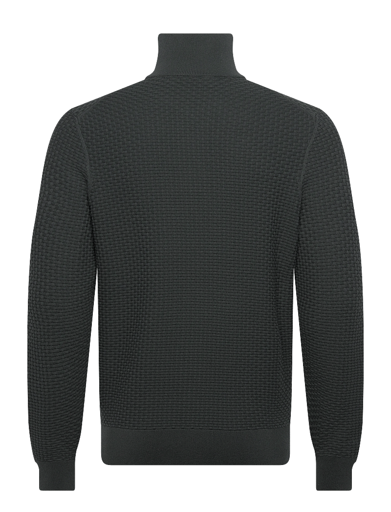 BOSS - H-Ulicio - pullover mit halbem reißverschluss - open green - 1