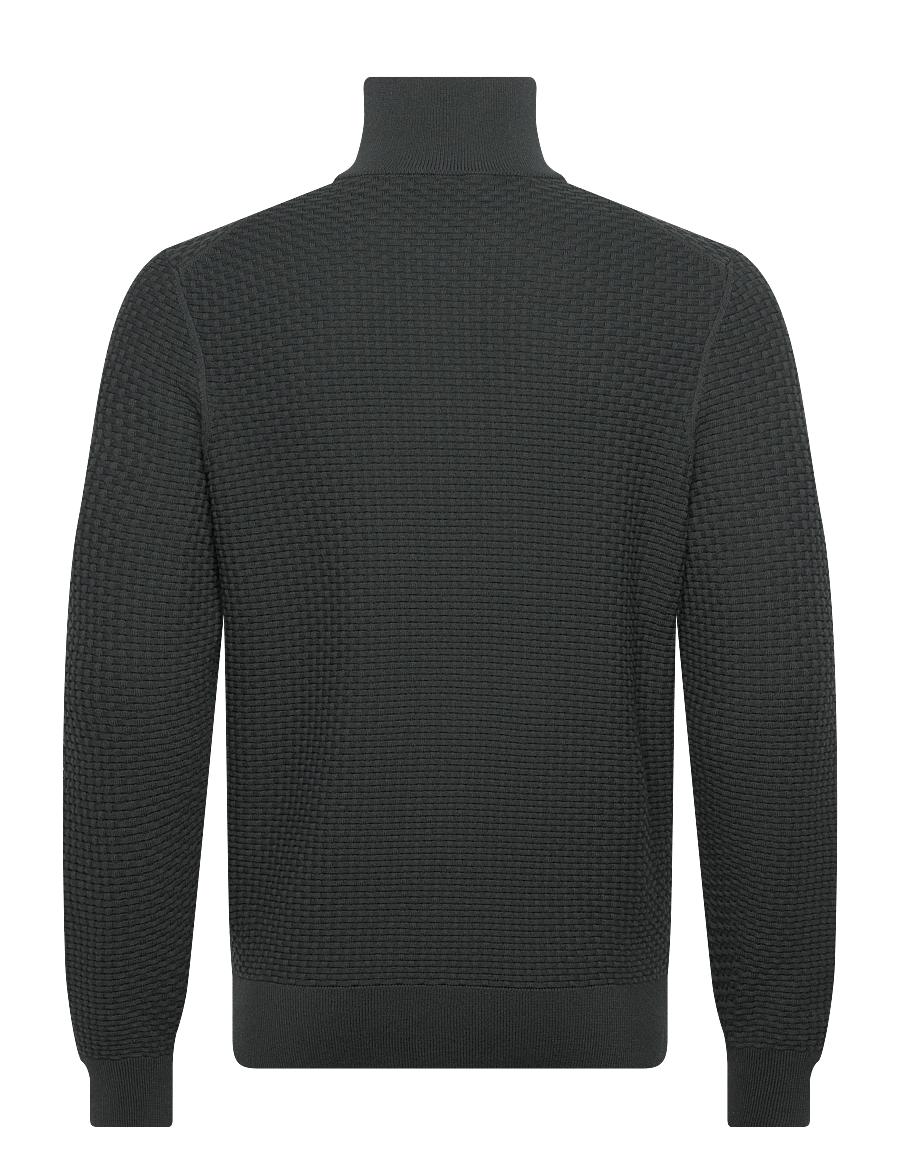 BOSS - H-Ulicio - halfzip strik - open green - 2