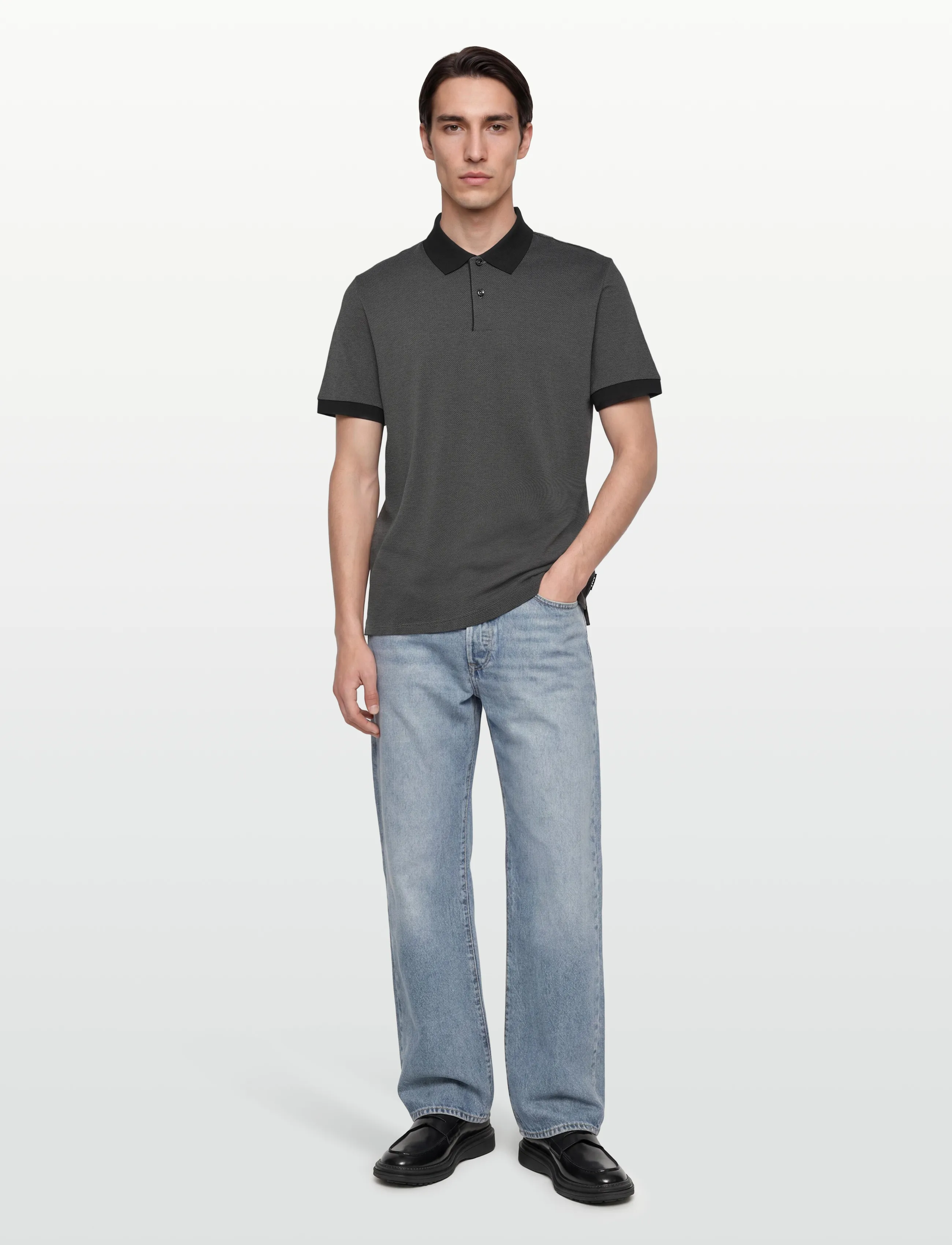 BOSS H-Parlay 102, Mænd, Kortærmet Poloshirt, Sort, Str: XXXL