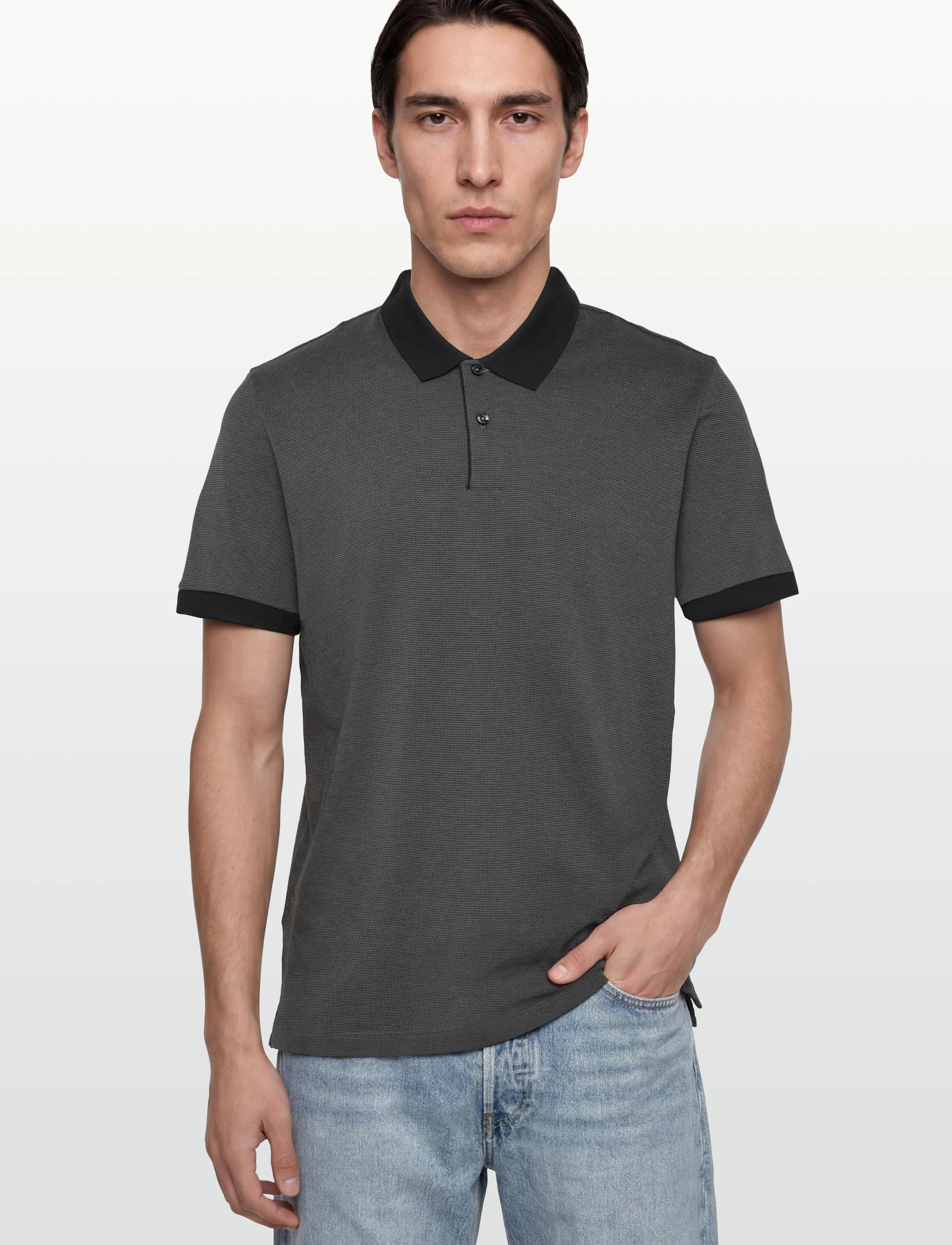 BOSS - H-Parlay 102 - short-sleeved polos - black - 3