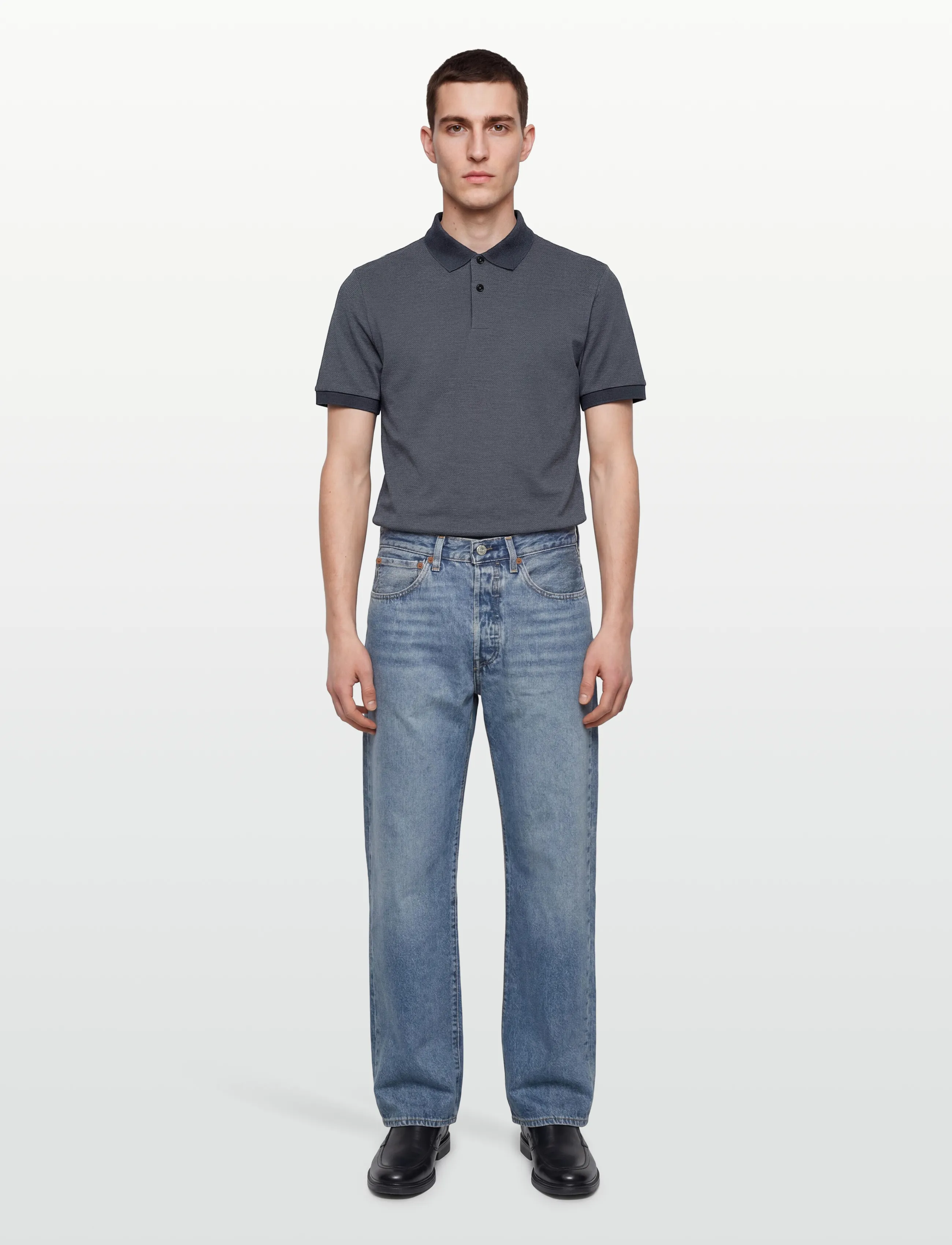 BOSS H-Parlay 102, L, Navy, Poloer > Kortærmede, Herre